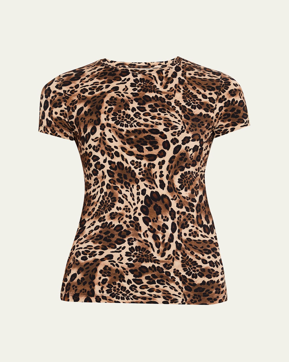 L Agence Ressi Short-sleeve Leopard Paisley Tee