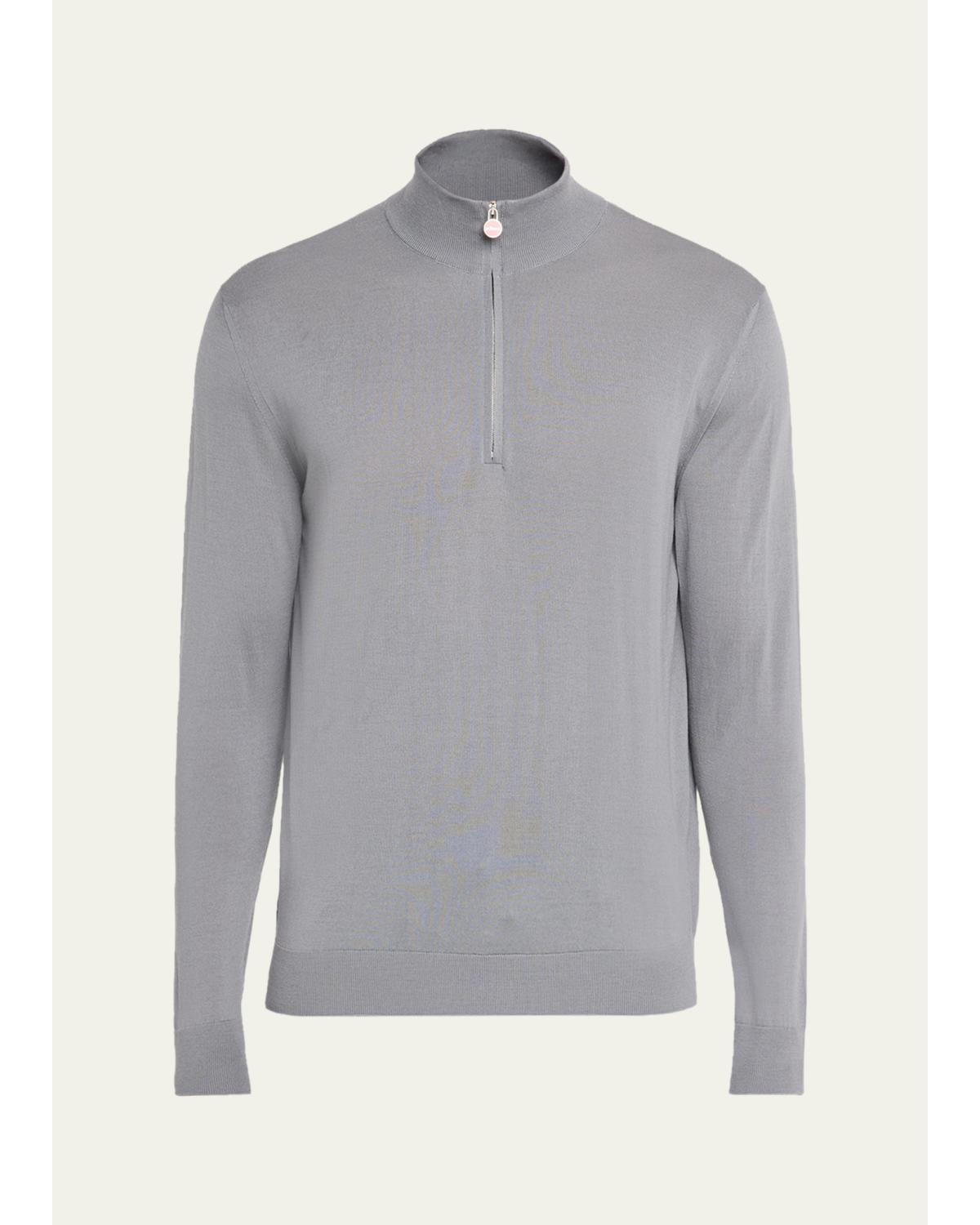 Men'S Wool Half-Zip Sweater