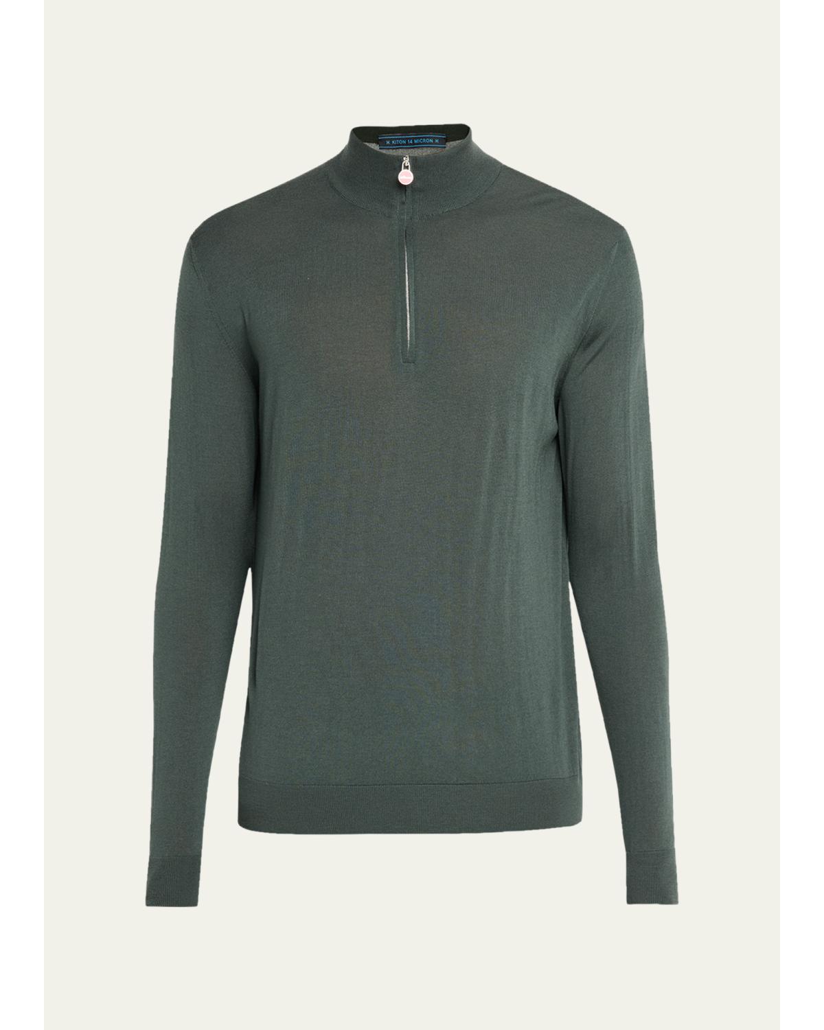 Men'S Wool Half-Zip Sweater