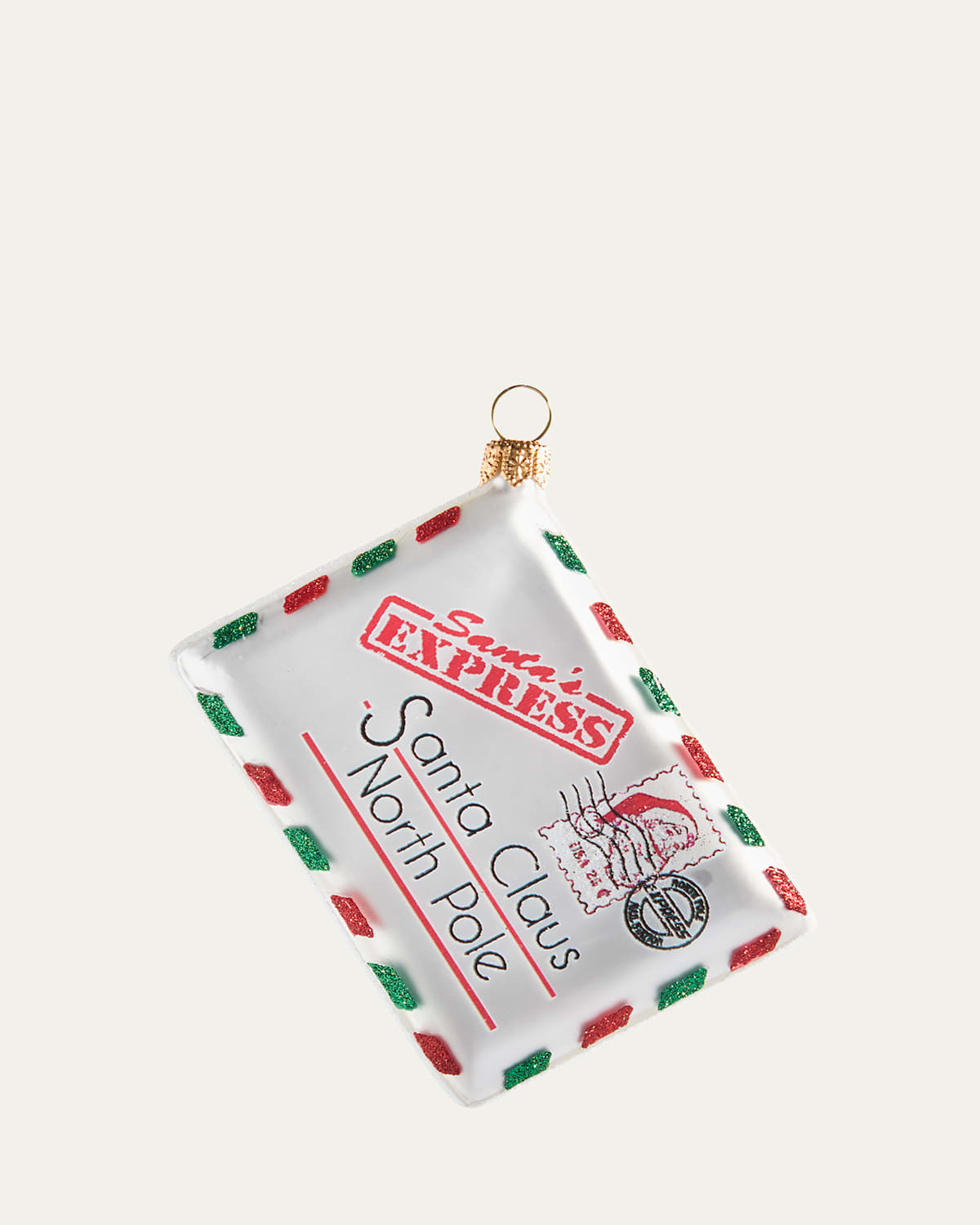 Bergdorf Goodman Letter To Santa Christmas Ornament In Multi