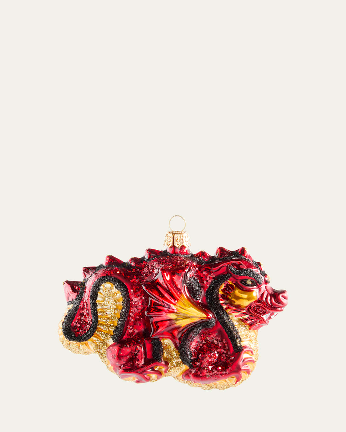 Bergdorf Goodman Red Dragon Christmas Ornament In Red
