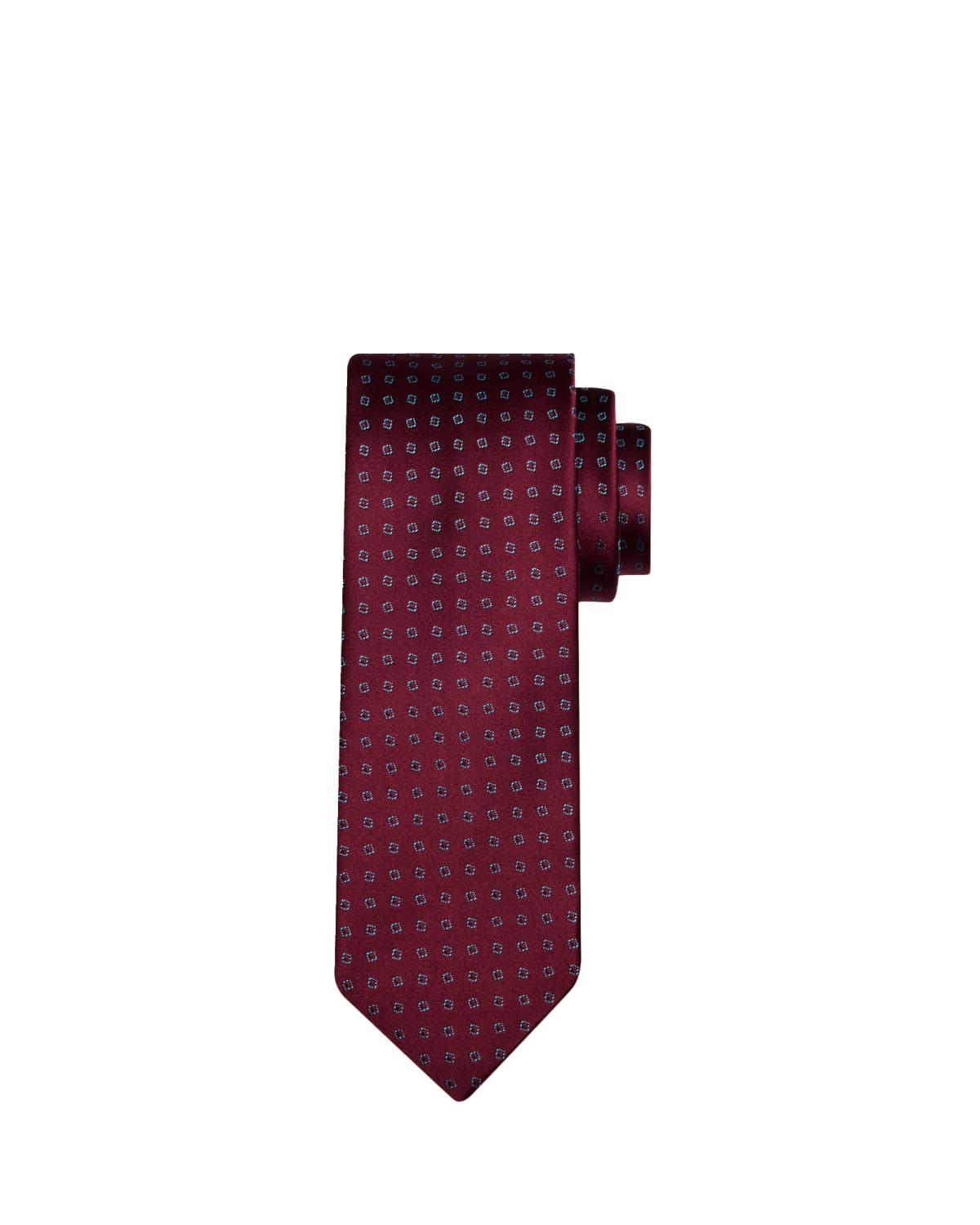 Charvet Men's Micro-Geometric Jacquard Silk Tie | Thumbnail 2