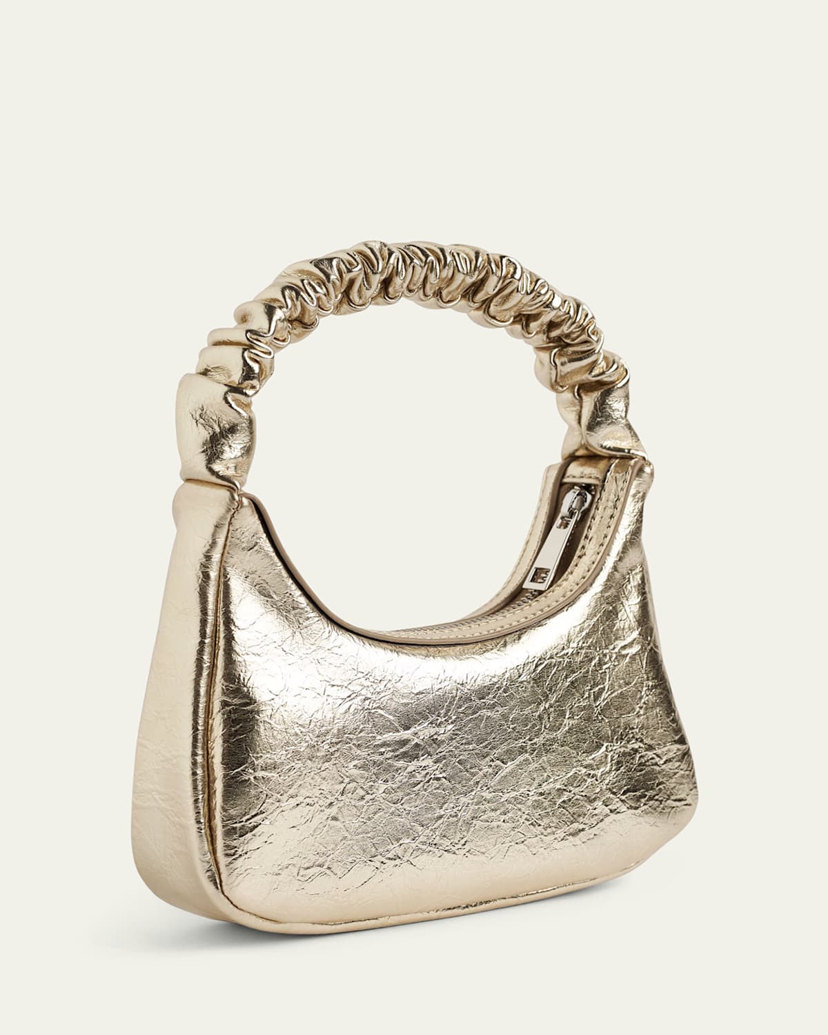 Molo June Metallic-effect Tote Bag In Gold