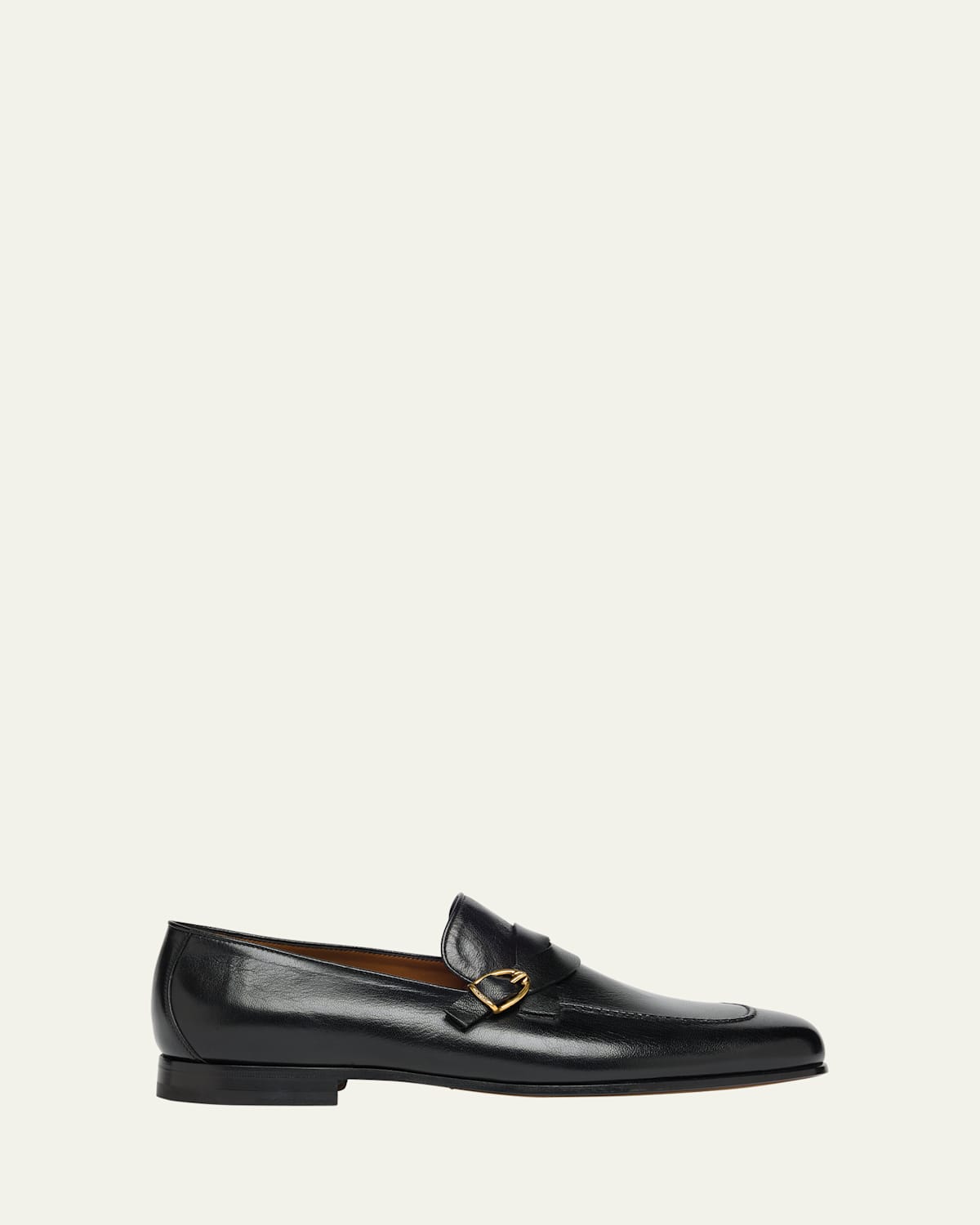 Tom Ford Gigi Twisted-band Leather Loafers In Black