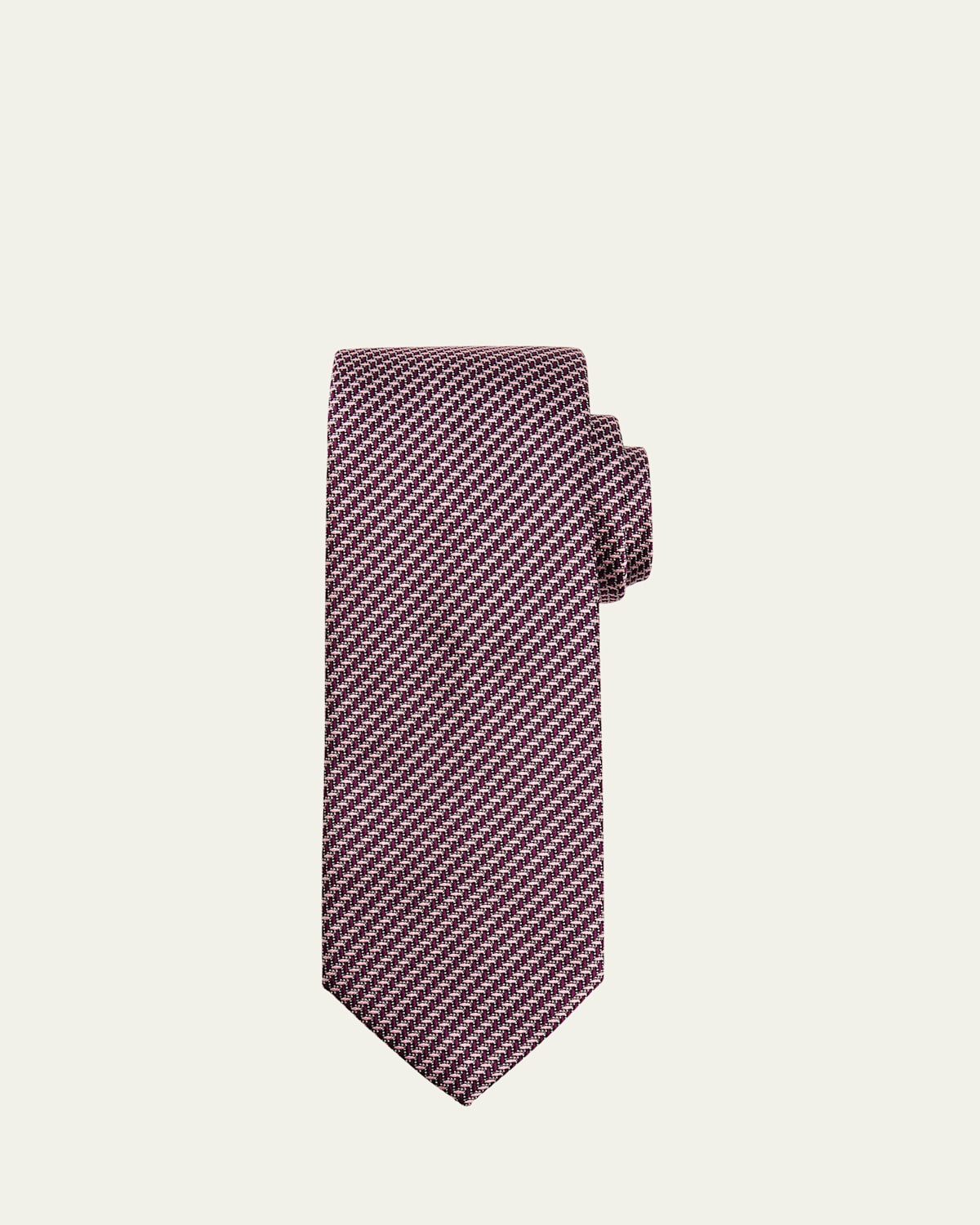 Brioni Men 's Bicolor Chevron Silk Tie