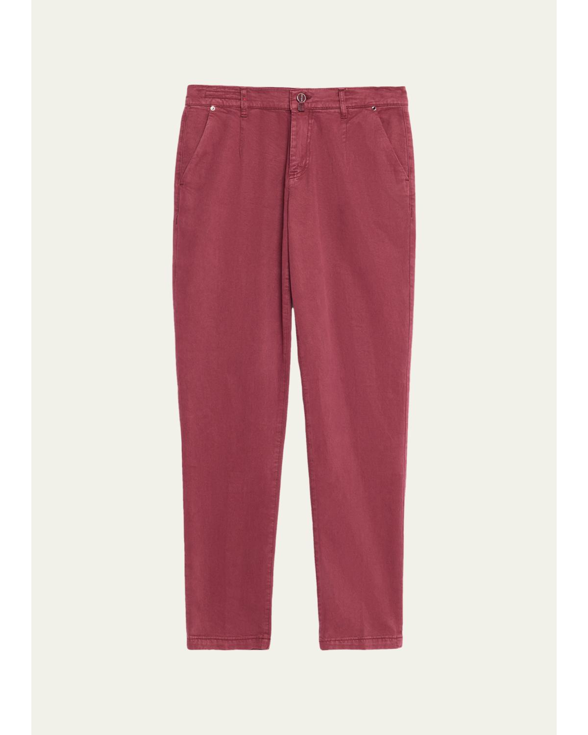 Men'S Straight Fit Flat-Front Pants