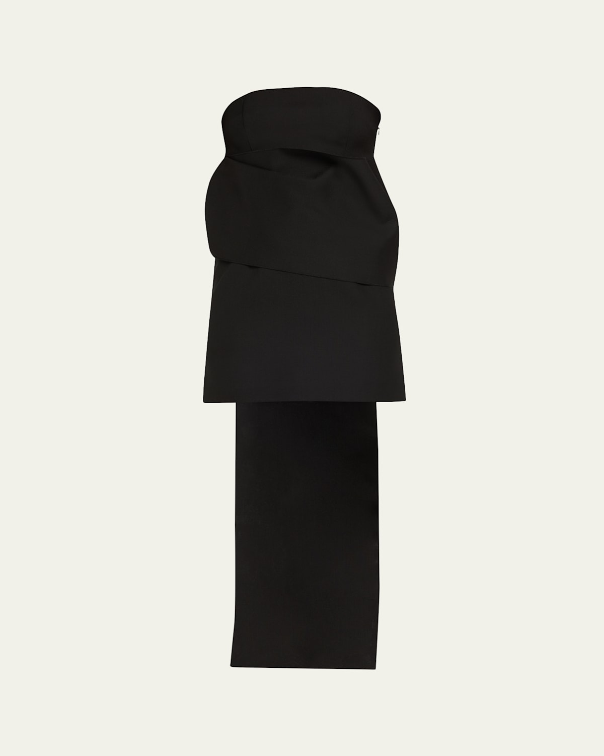 Rohe Sculptural Sash Mini Dress In Black