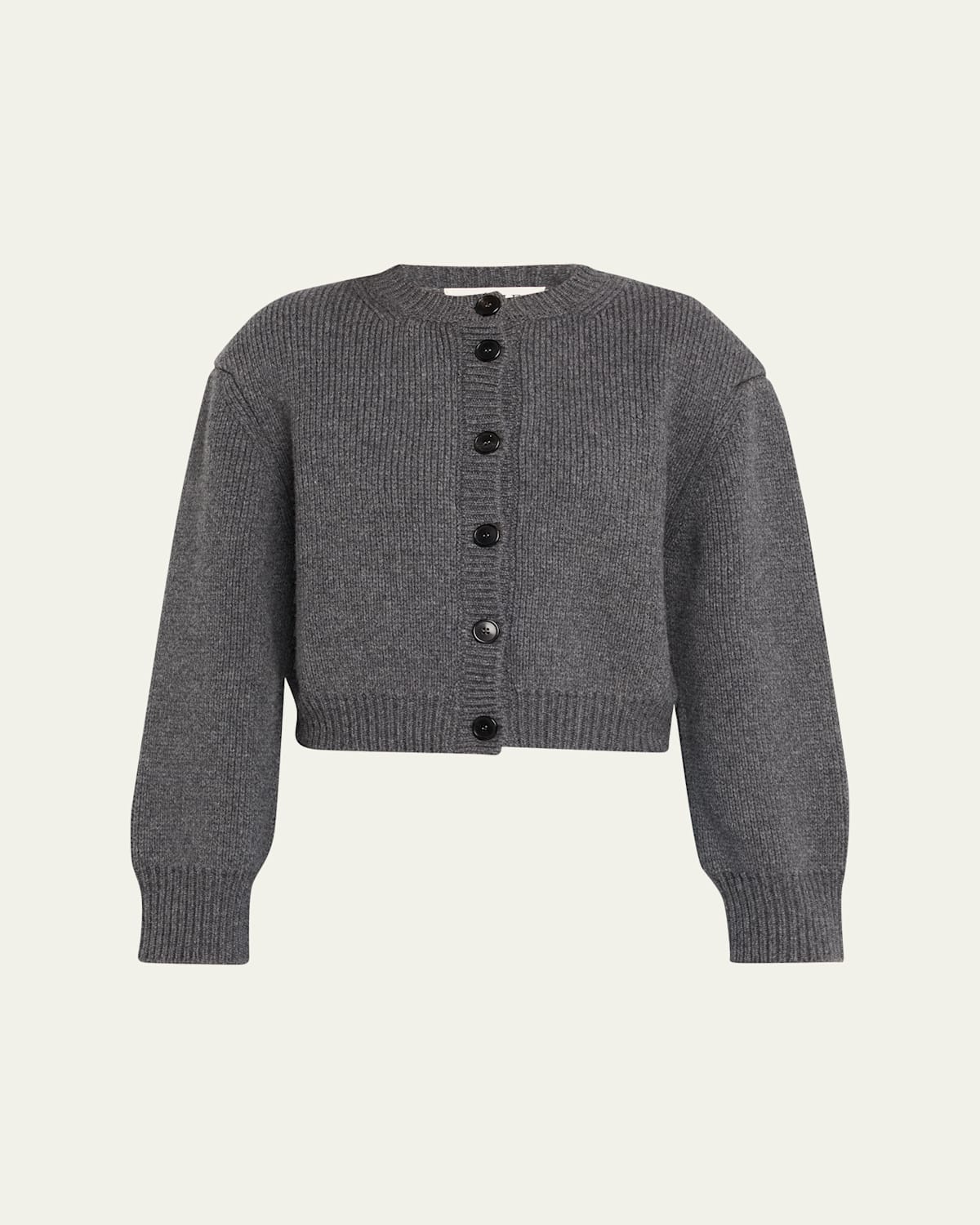 Rohe Gray Statement Shoulder Cardigan In Gray