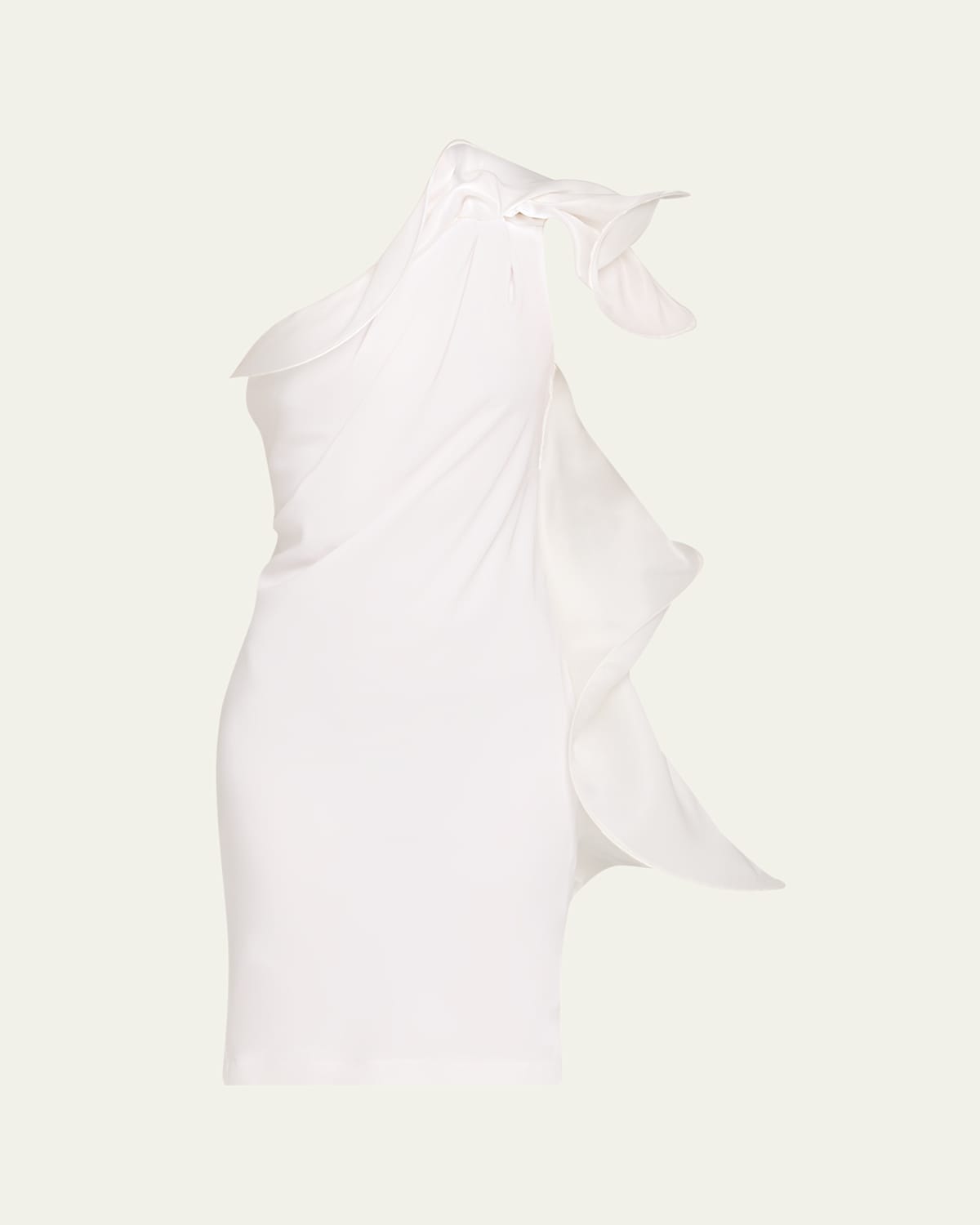 Stephane Rolland Paris Believe In Magice One-shoulder Ruffle Dress In White