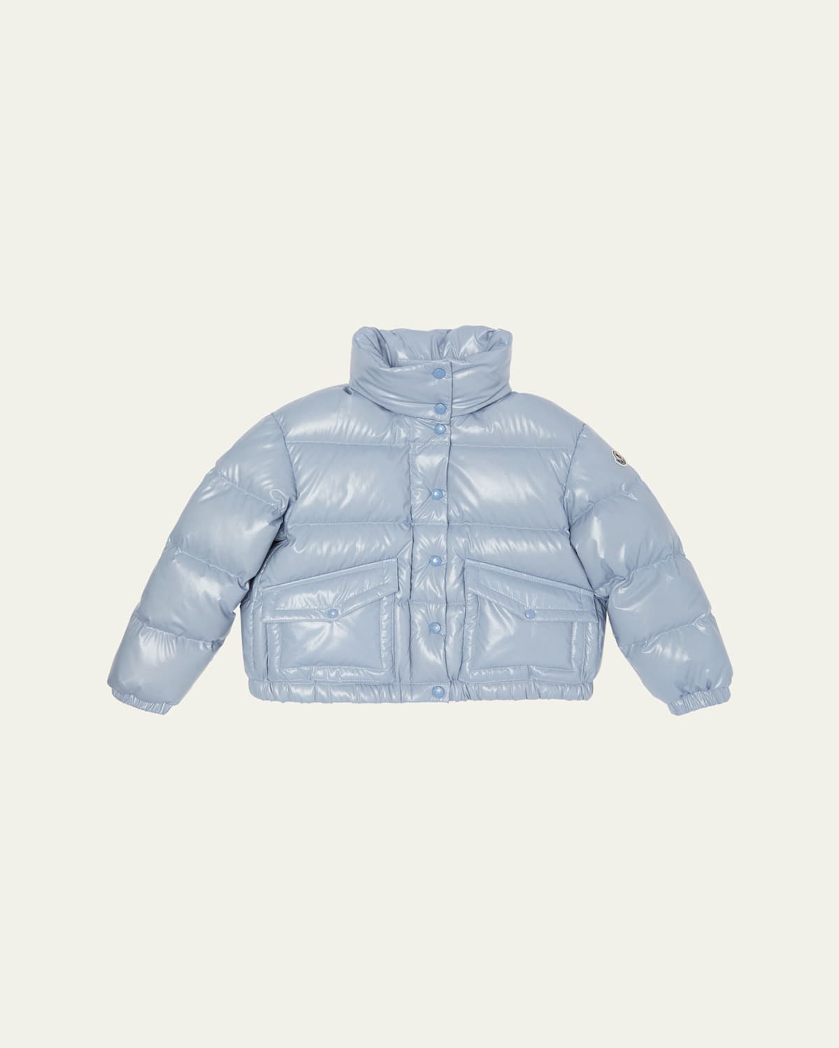 Moncler Girl's Puivert Down Jacket In Blue