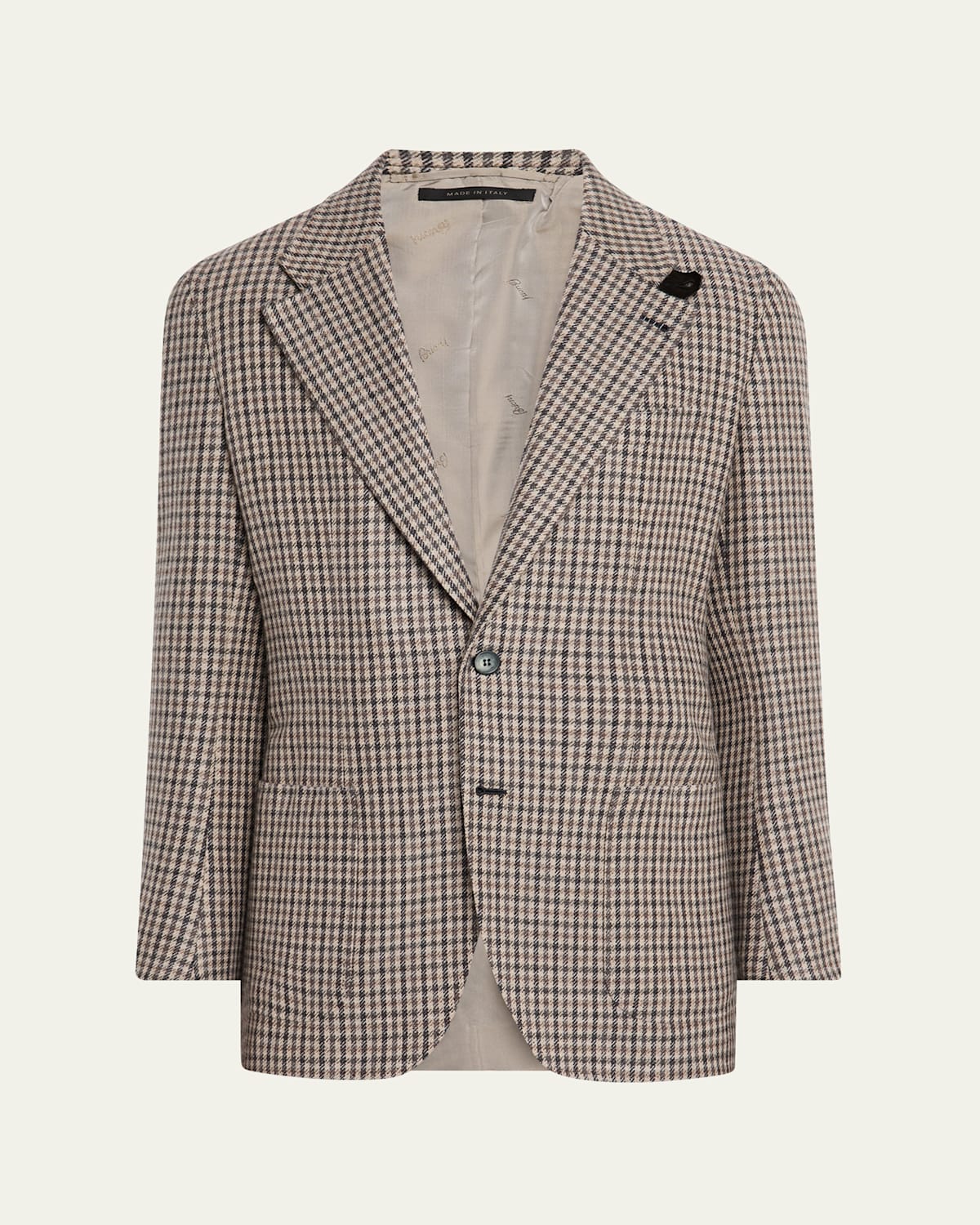 Men's Brera Cashmere District Check Sport Coat