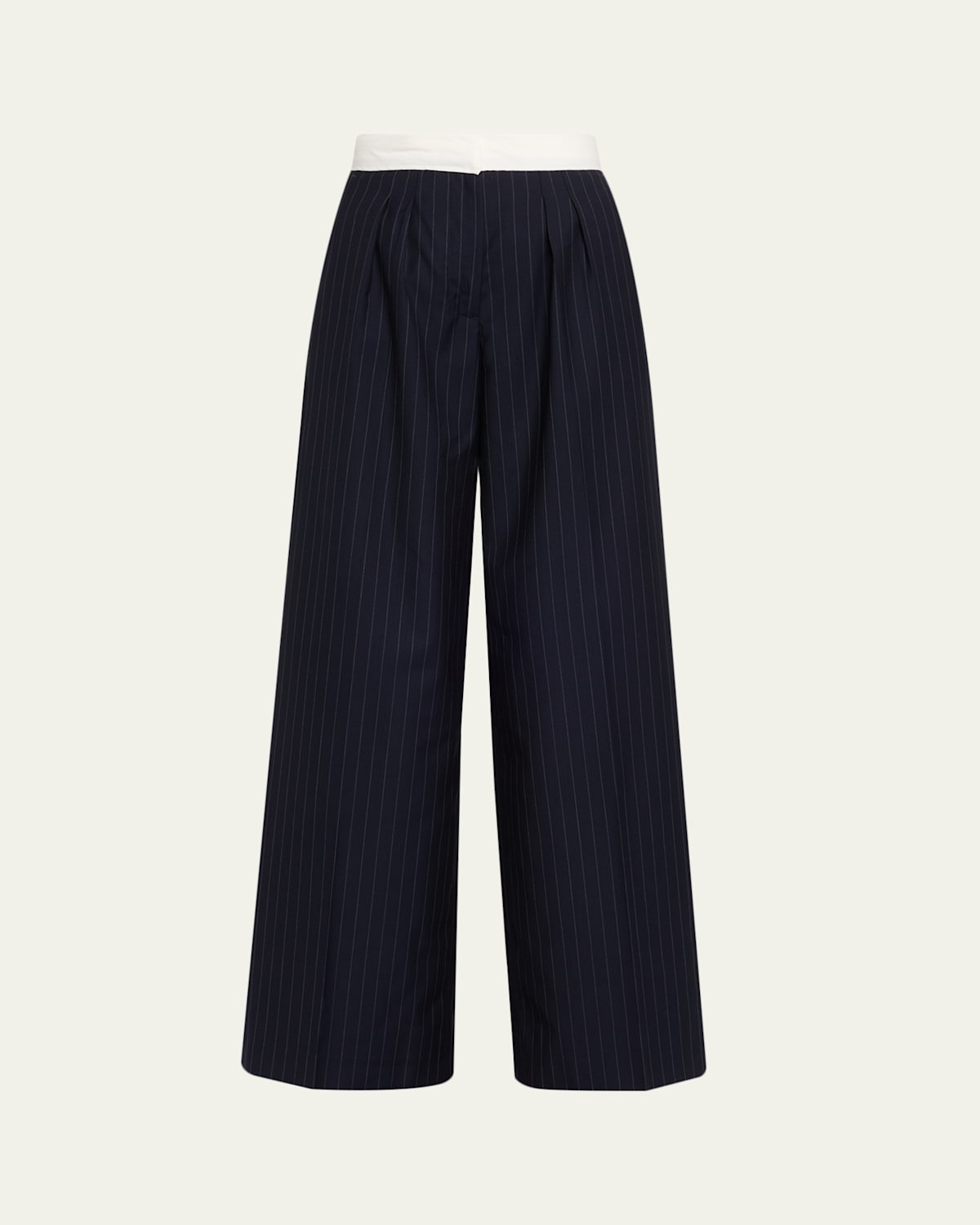 Officine Generale Elia Pinstripe Italian Wool Pants In Multi