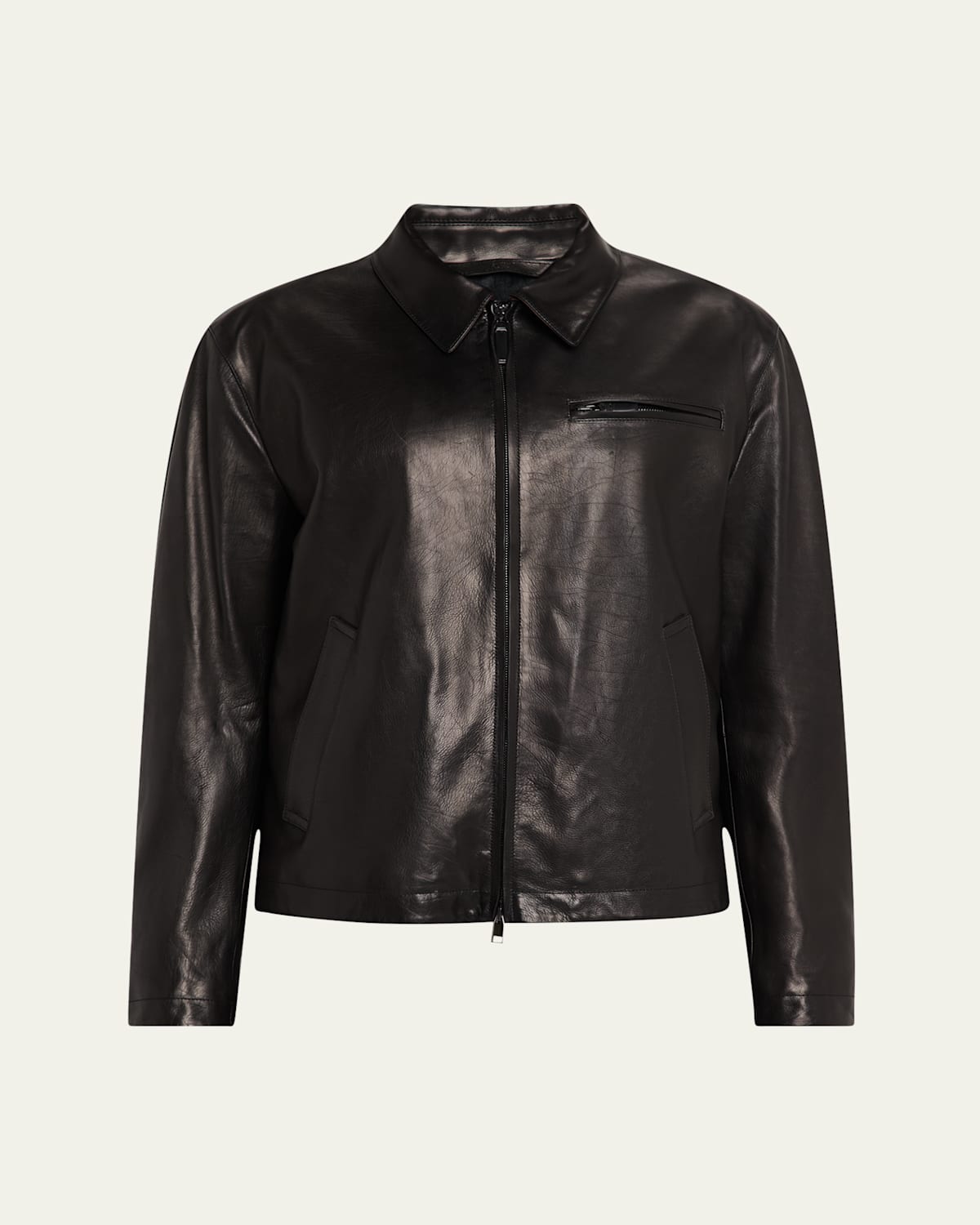 Men's Leather Moto Jacket