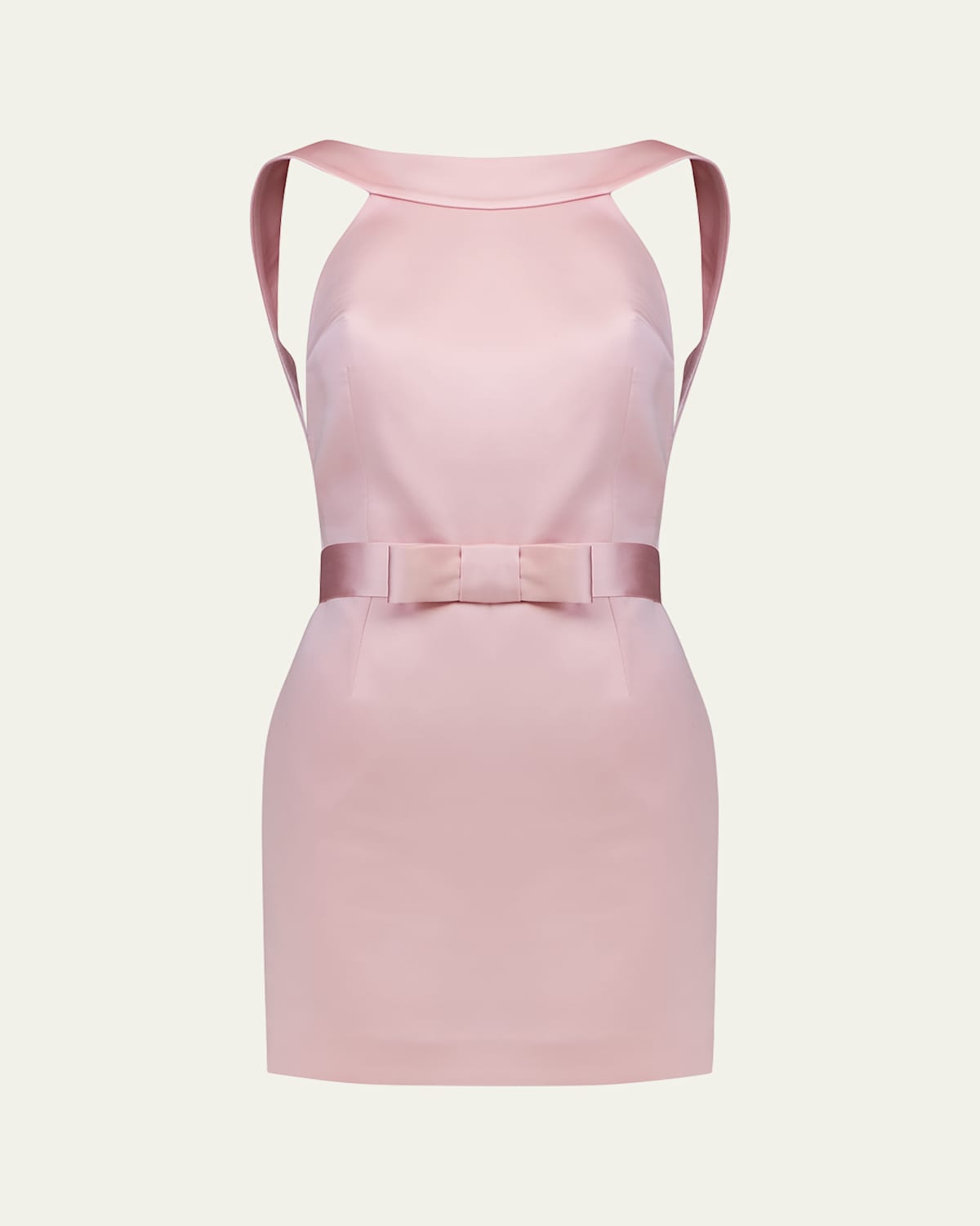 The New Arrivals By Ilkyaz Ozel Delphine Satin Mini Dress In Pink