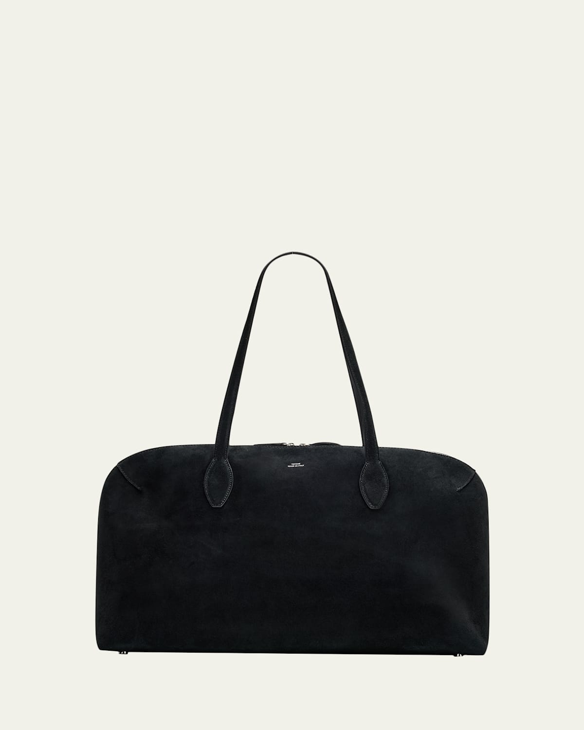 Totême Suede Day Tote Bag In Black