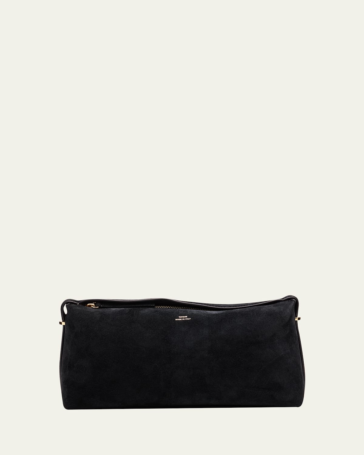 Totême Belted Suede Clutch Bag In Black
