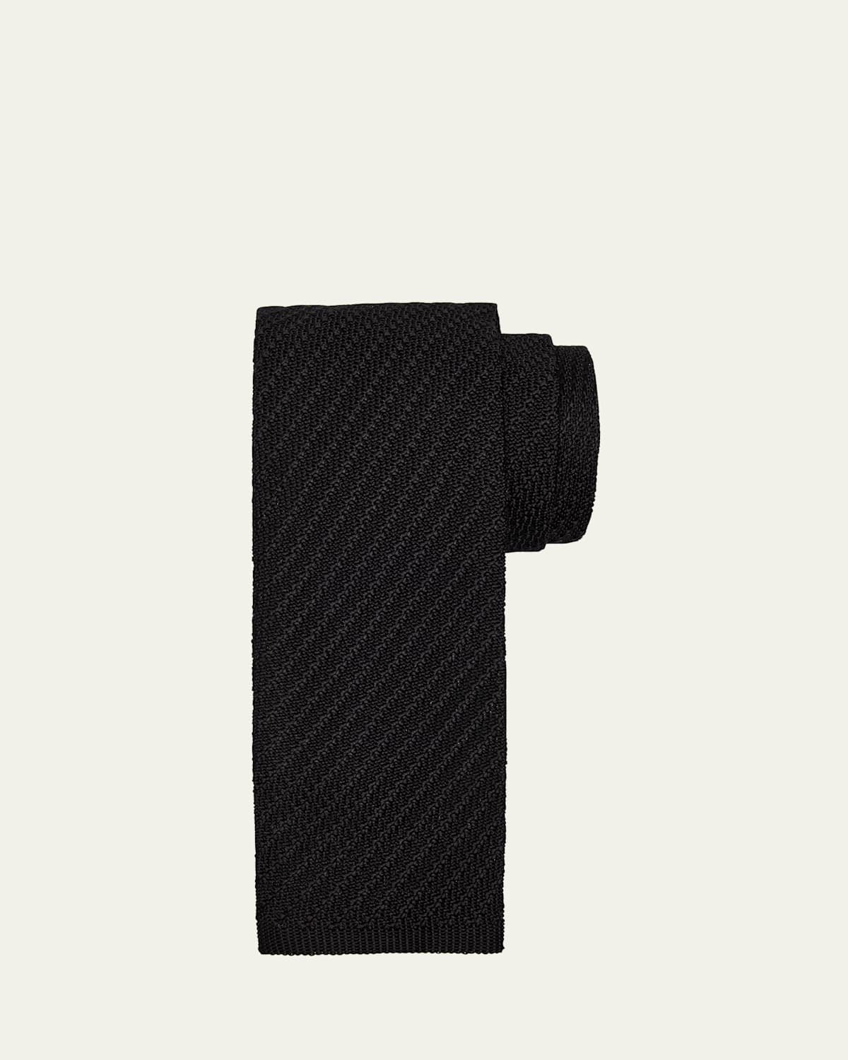 Men's Tricot Silk Knit Tie