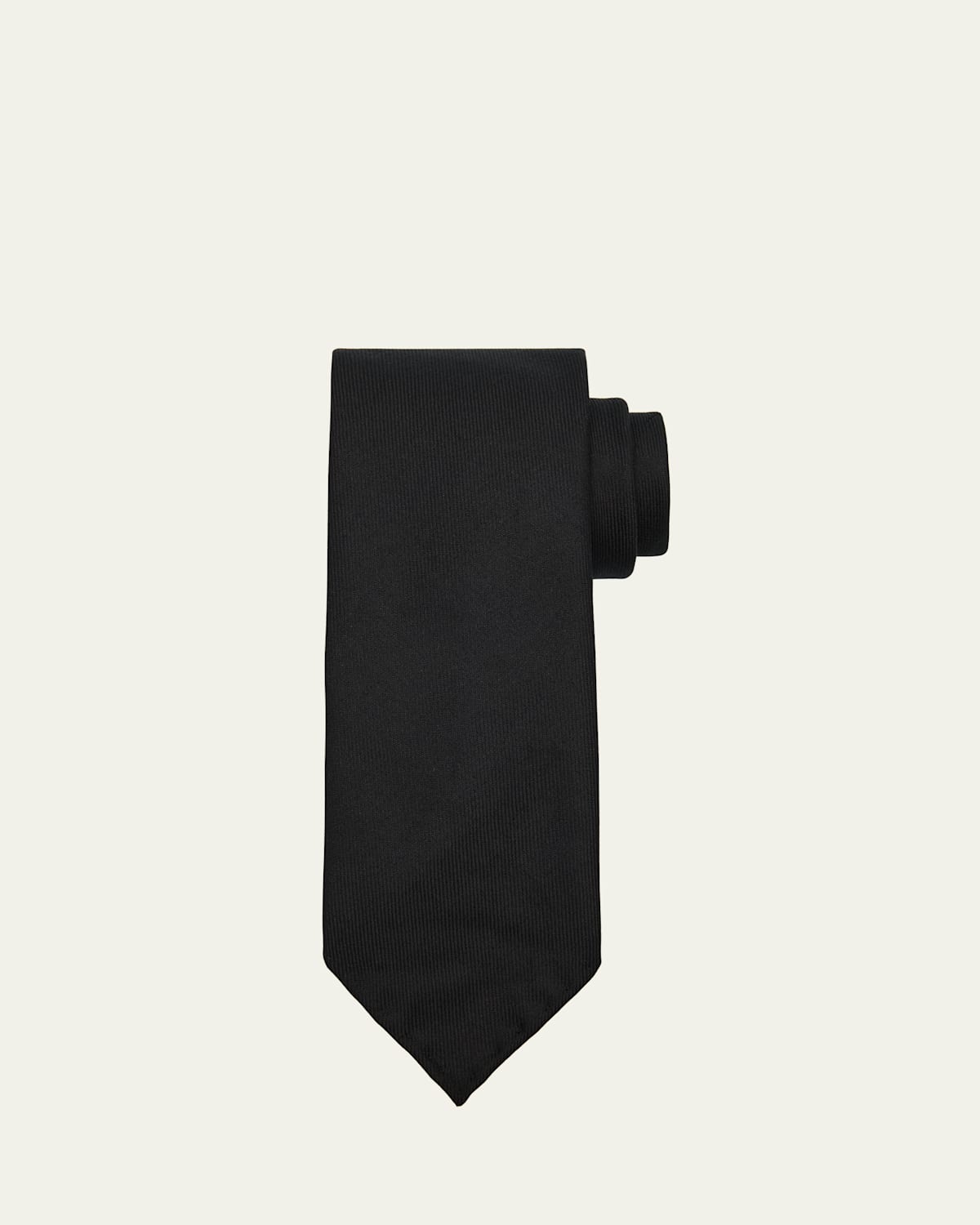 Men's Solid Wool and Cashmere Tie