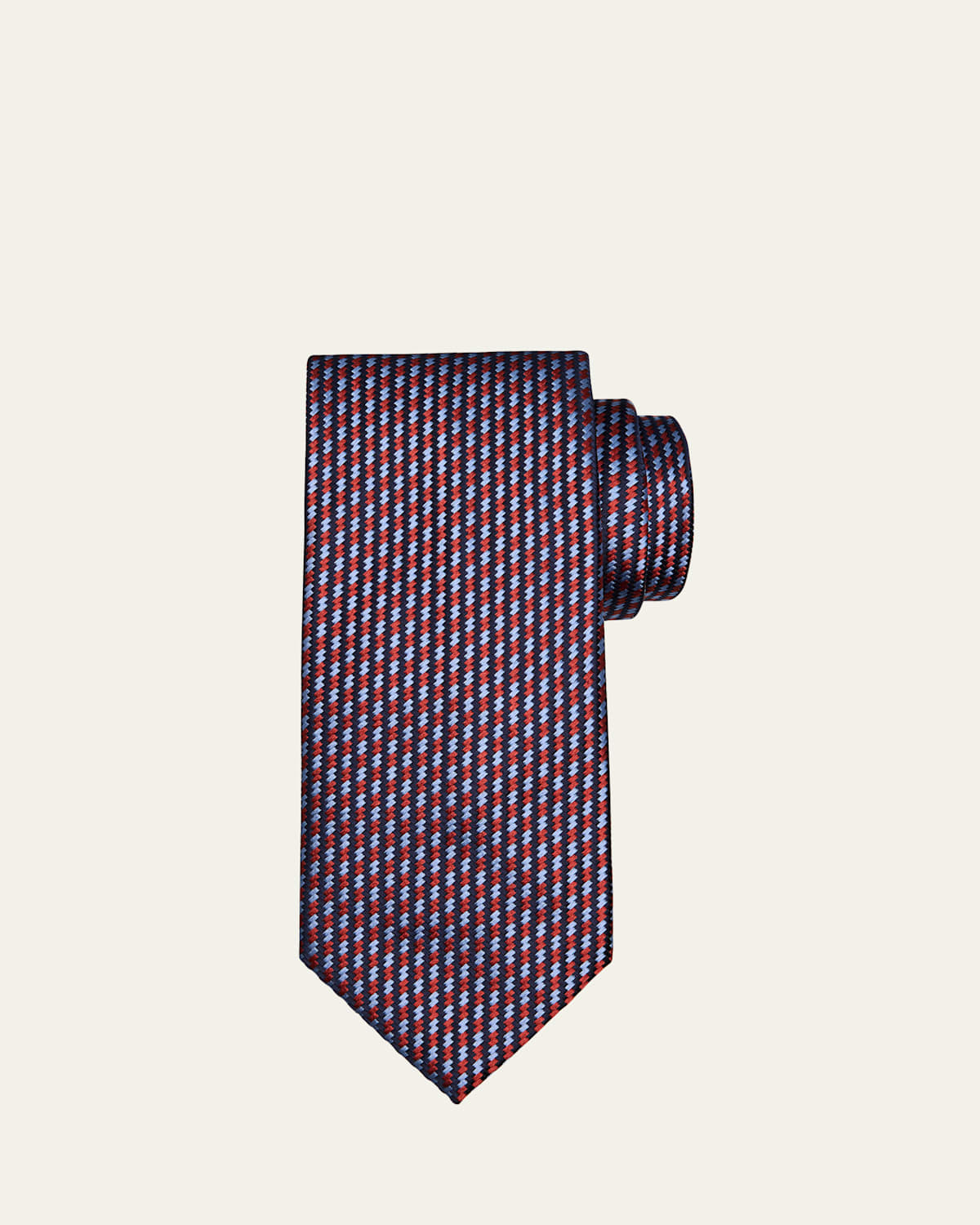 Men's Woven Stripe Silk Tie