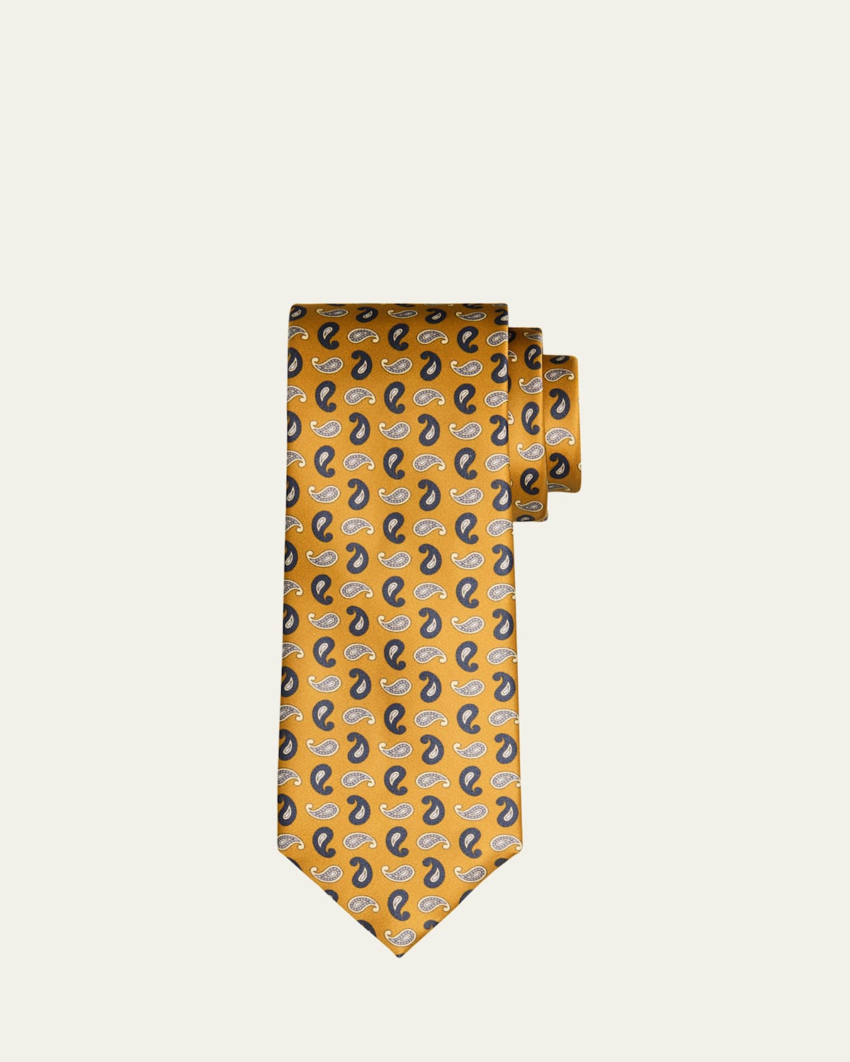 Men's Bicolor Paisley Silk Tie