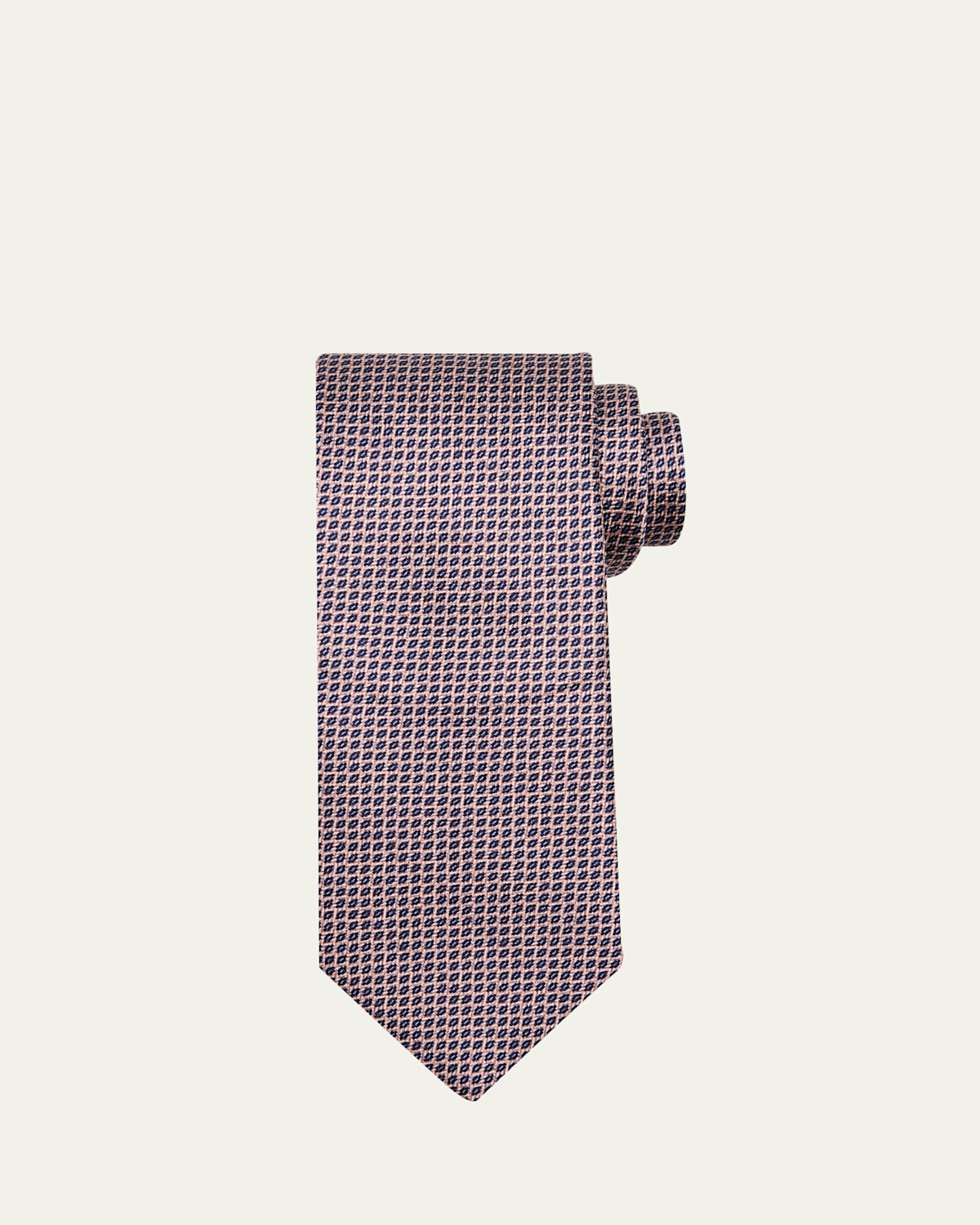 Brioni Men's Micro-Birdseye Jacquard Silk Tie