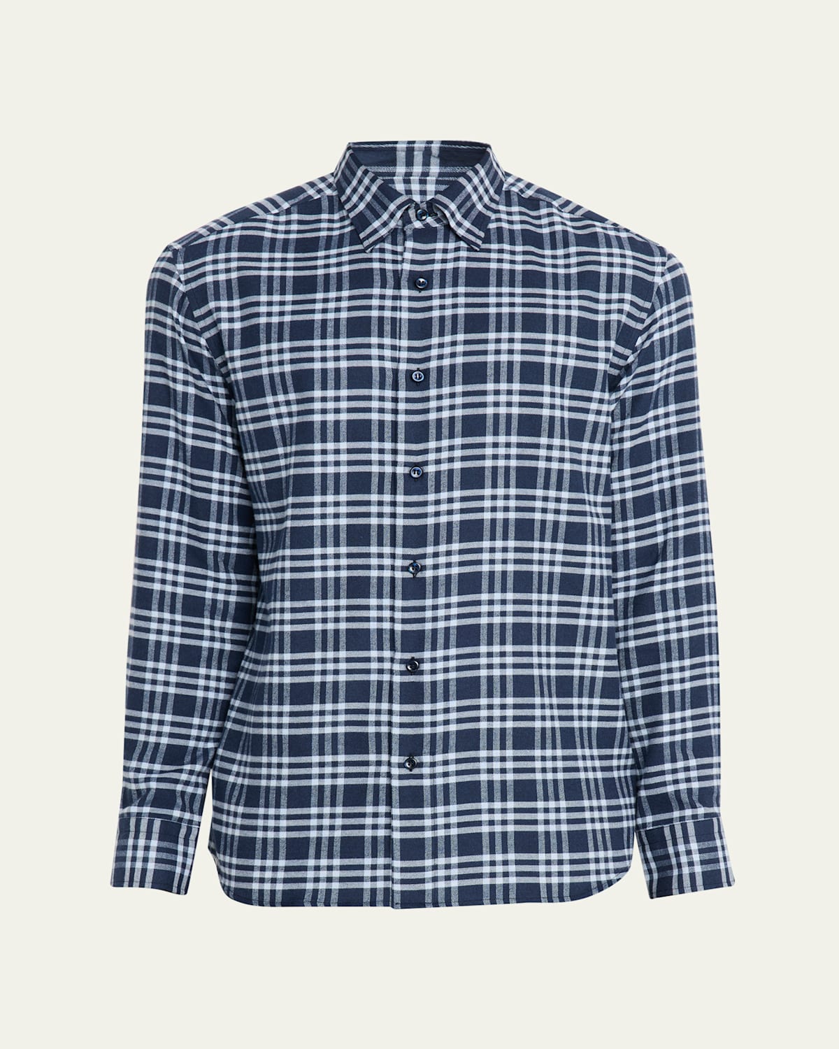 Men's Cotton Flannel Check Shirt