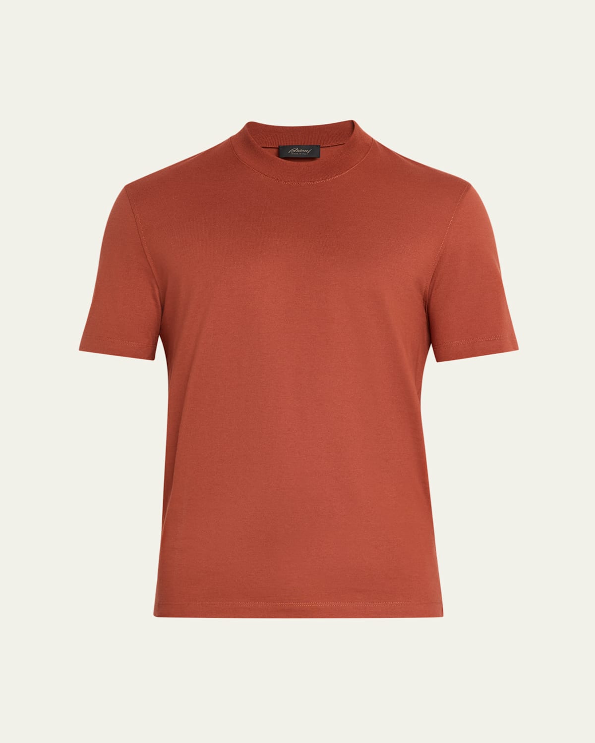 Brioni Men's Cotton And Cashmere Slim-fit Crewneck T-shirt In Pink