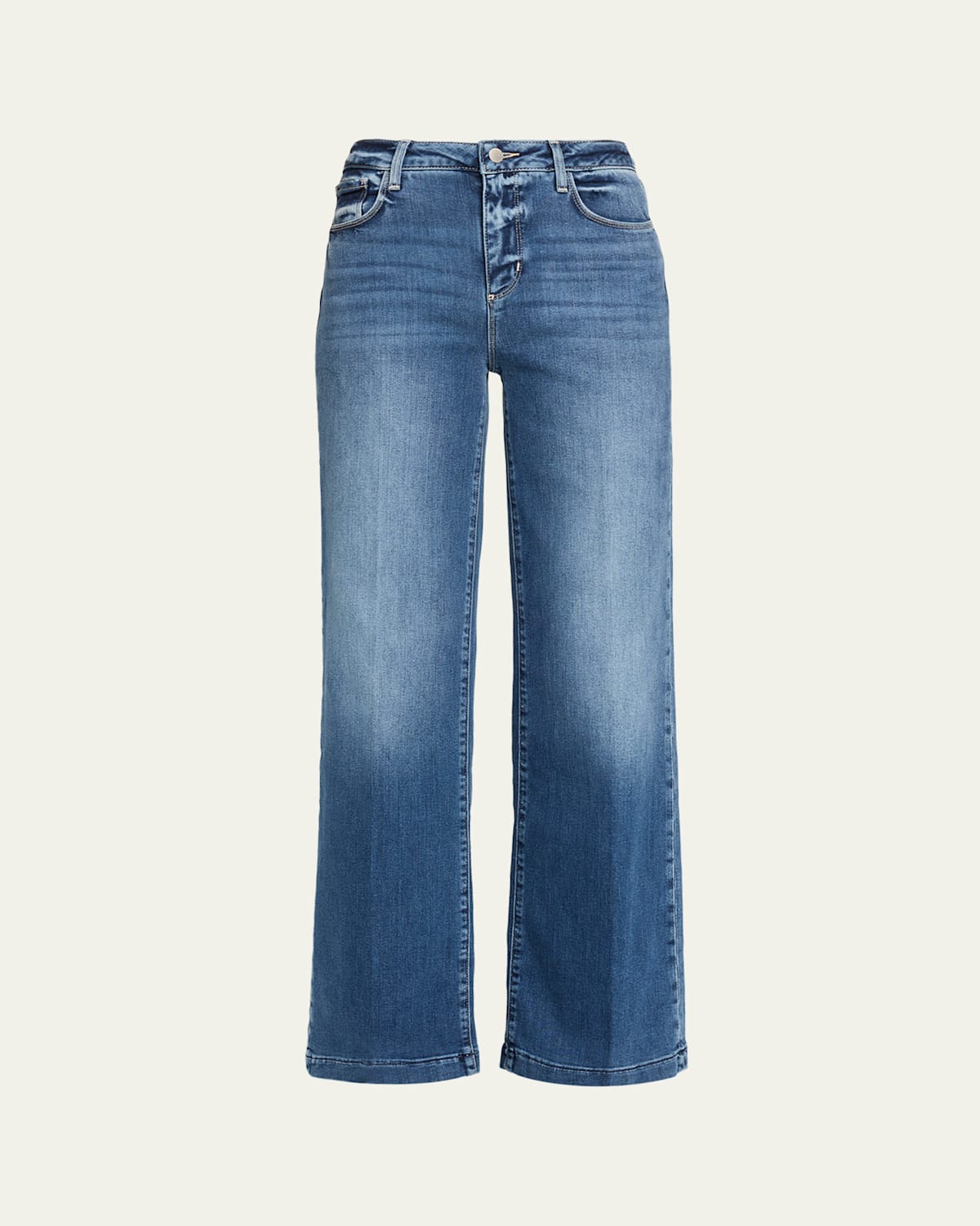 L'agence Scottie High-rise Wide Jeans In Blue