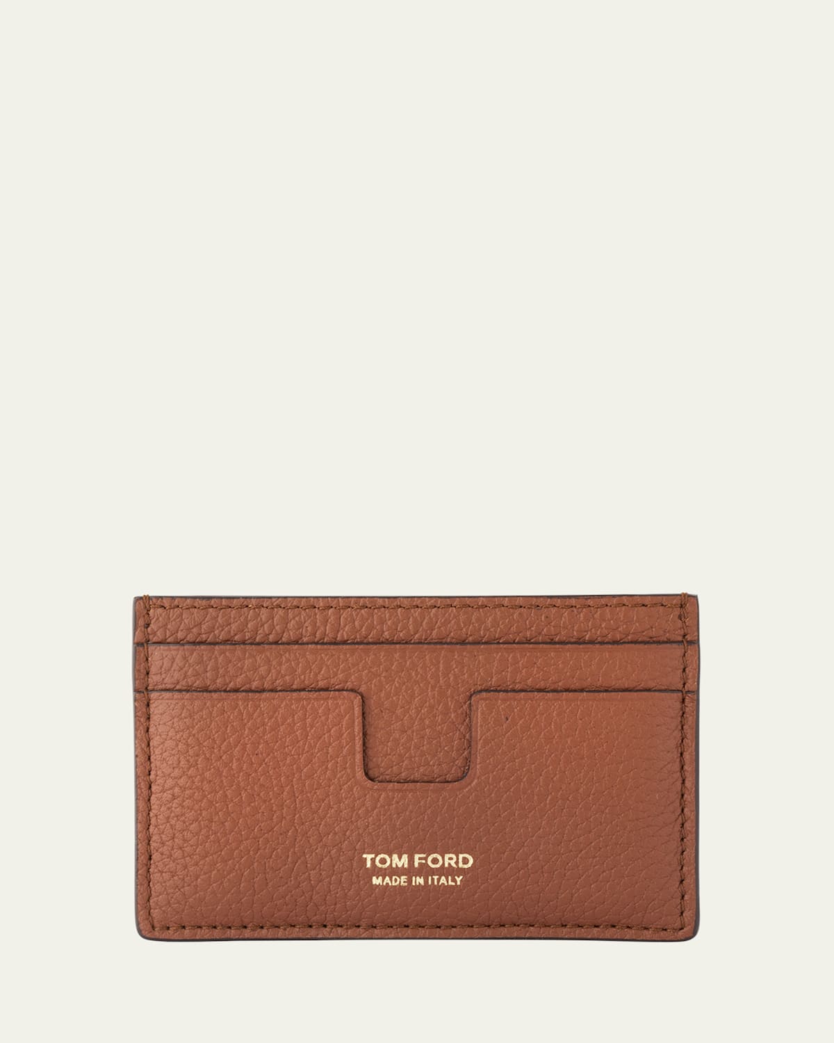 Men's Soft Leather T Line Card Holder