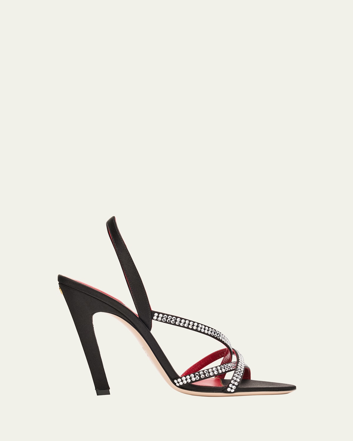 Valentino Dans Le Foyer Embellished Slingback Sandals In Black
