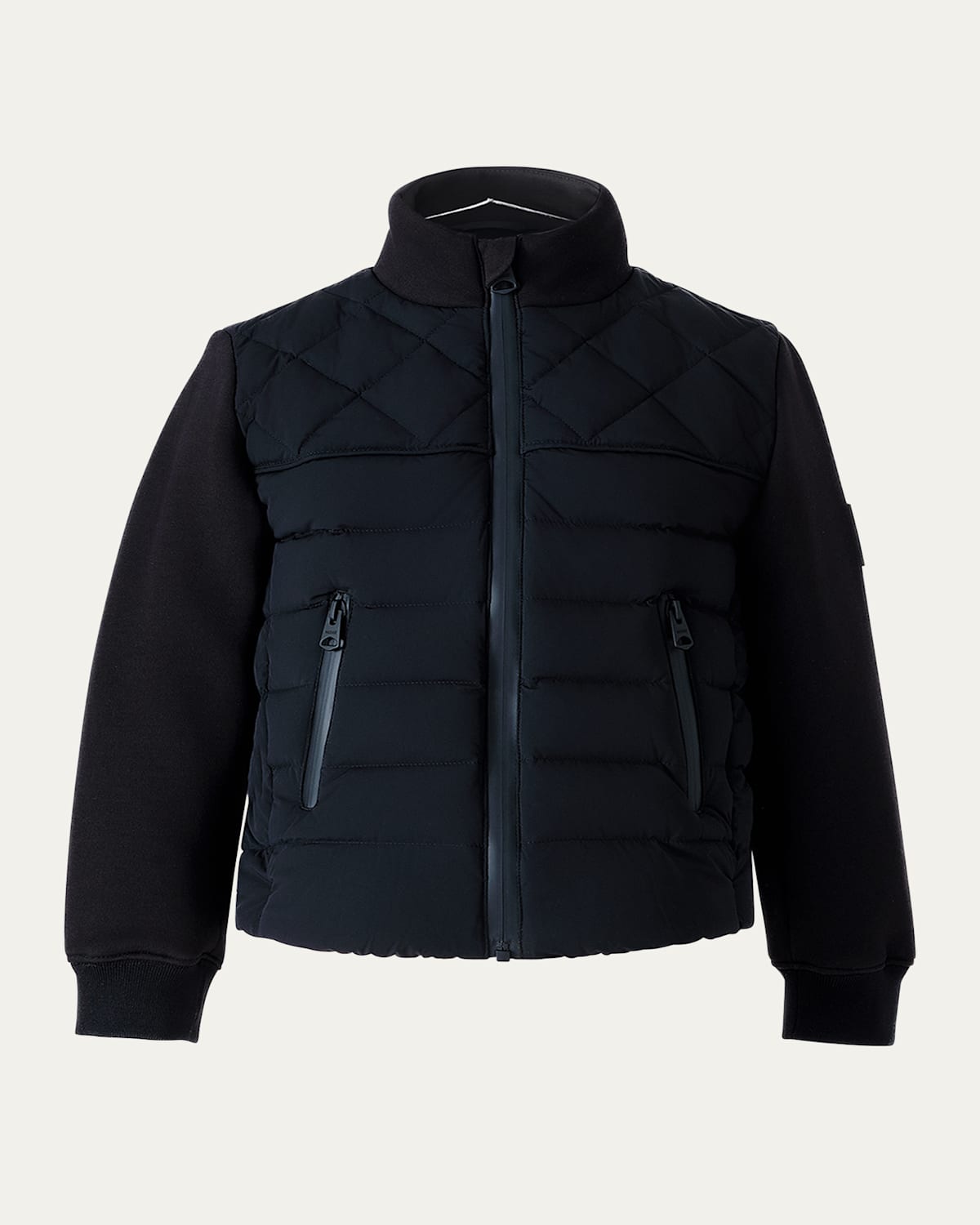 Mackage Kid's Audel Quilted Down Jacket In Blue