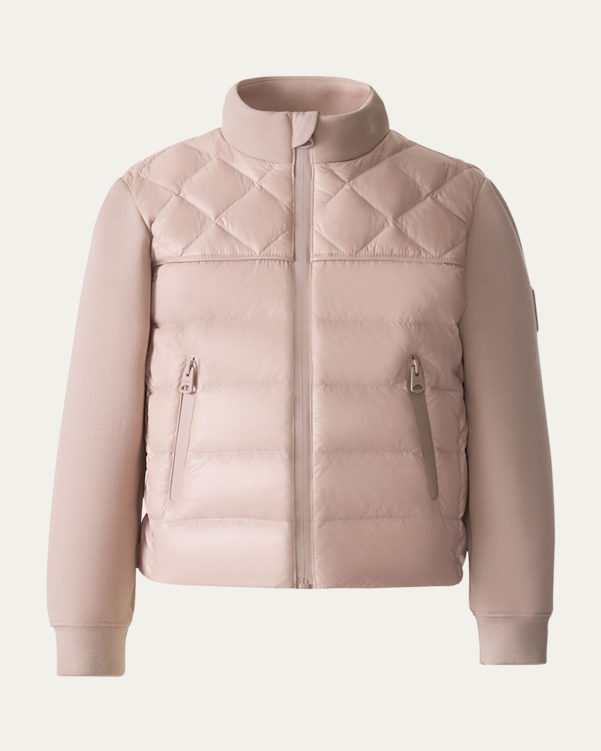 Mackage Kid's Audel Quilted Down Jacket In Neutral