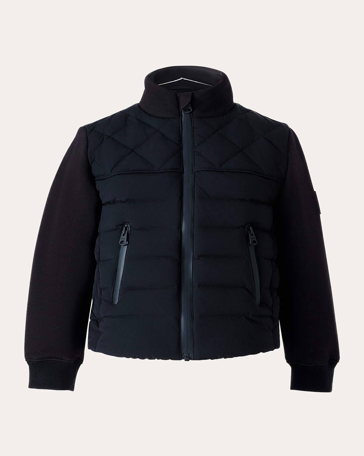 Mackage Kid's Audel Quilted Down Jacket In Black
