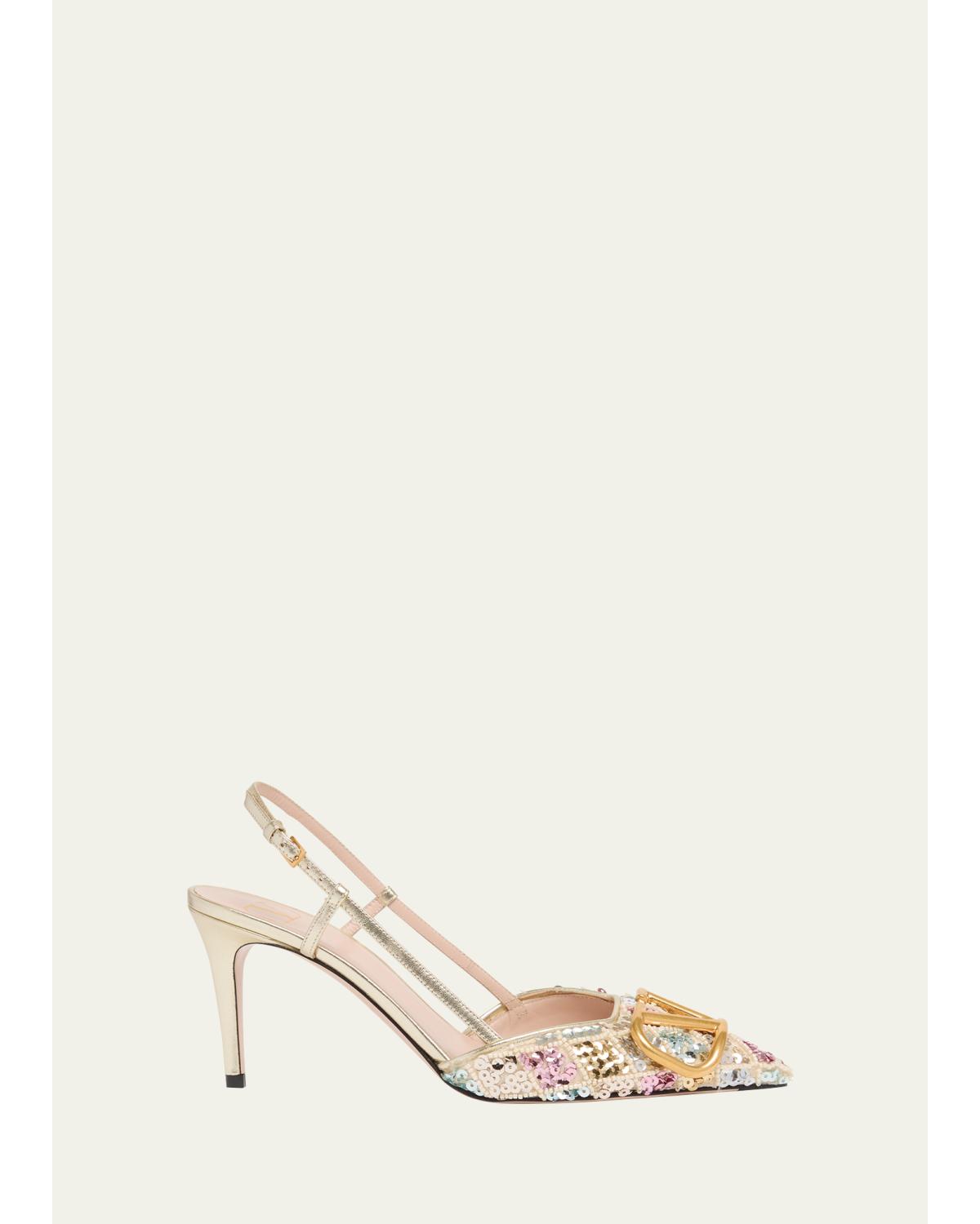 Vlogo Signature Sequined Slingback