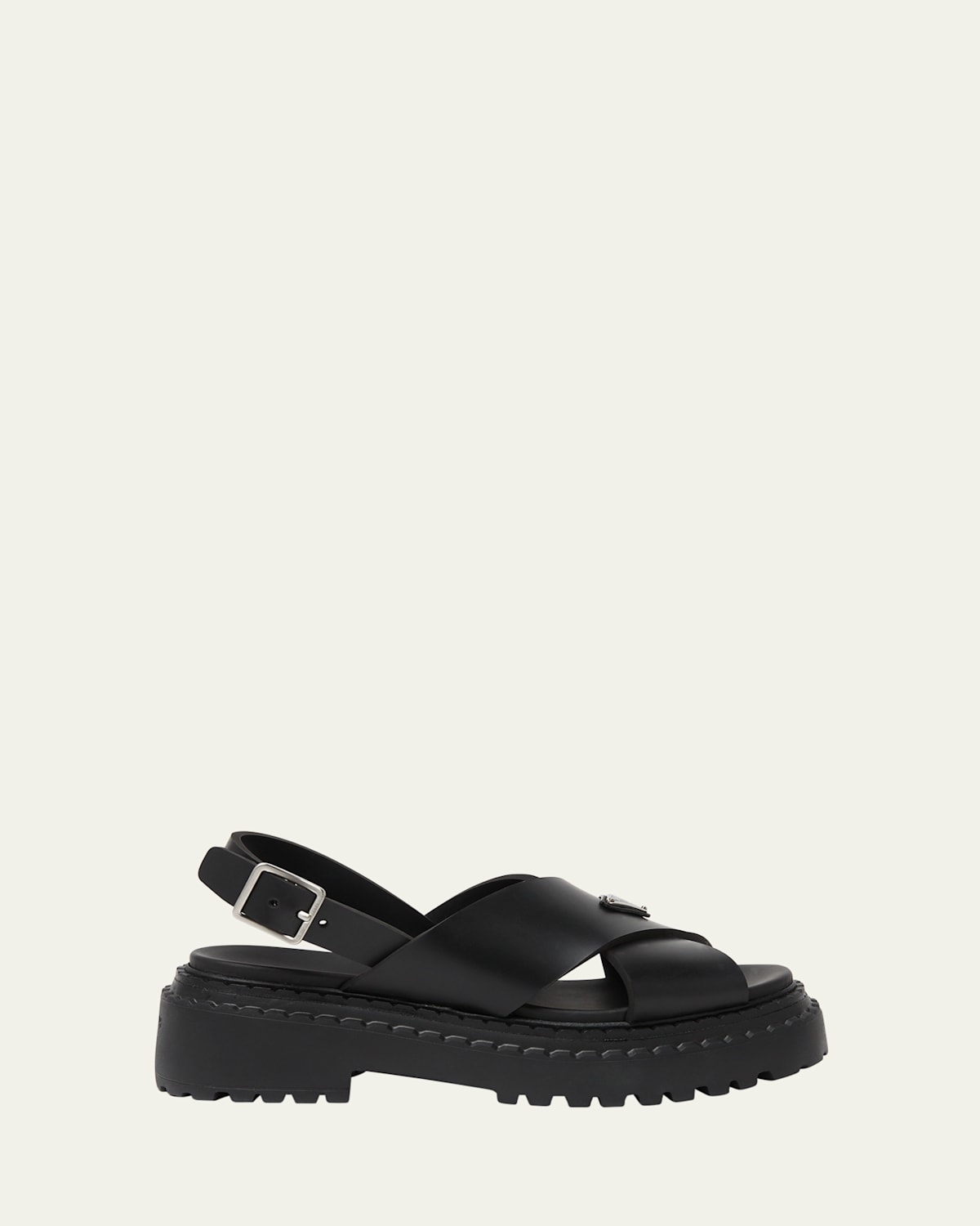 Soft Rubber Crisscross Strap Sandals