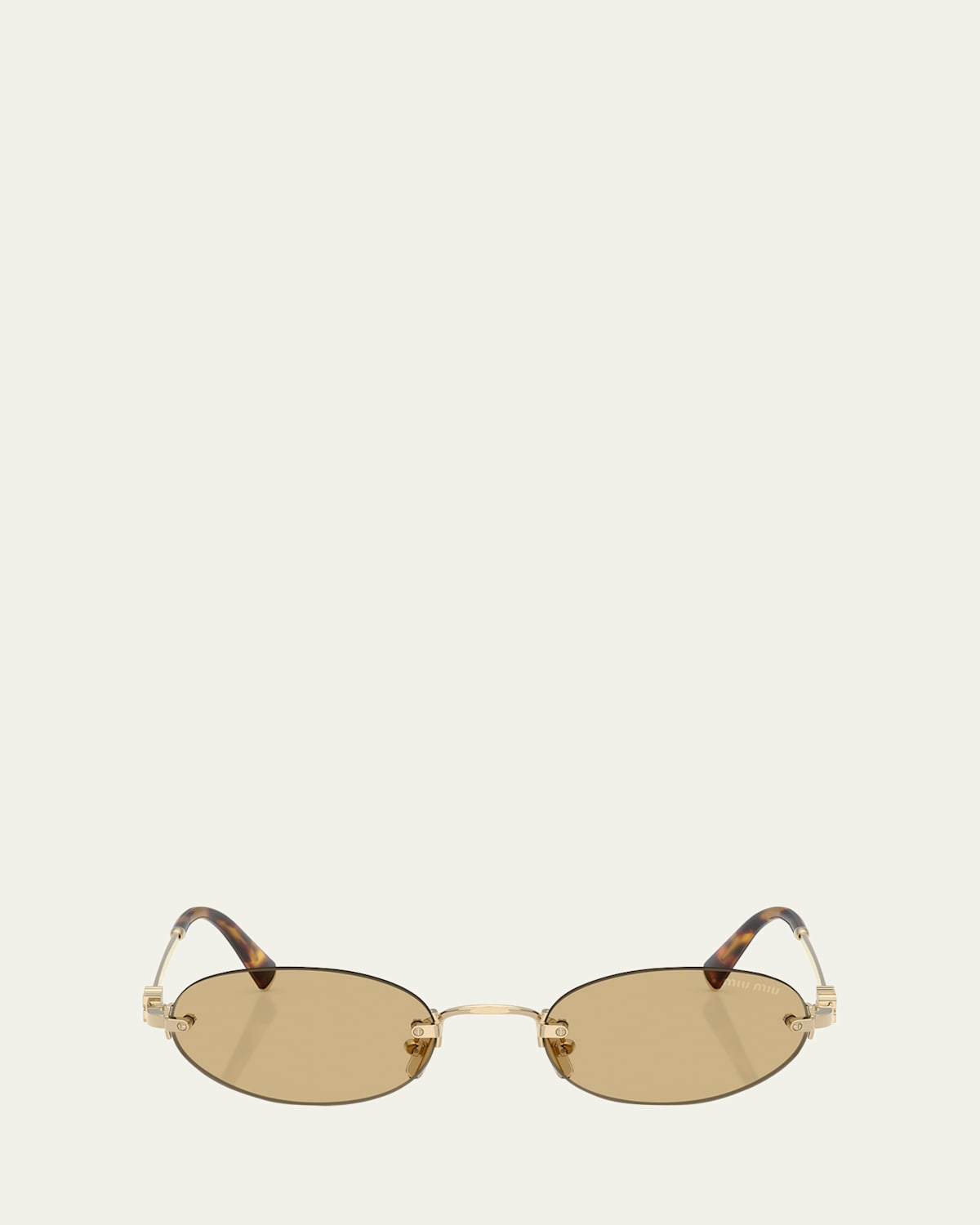 Miu Miu Mu A54s Metal Oval Sunglasses