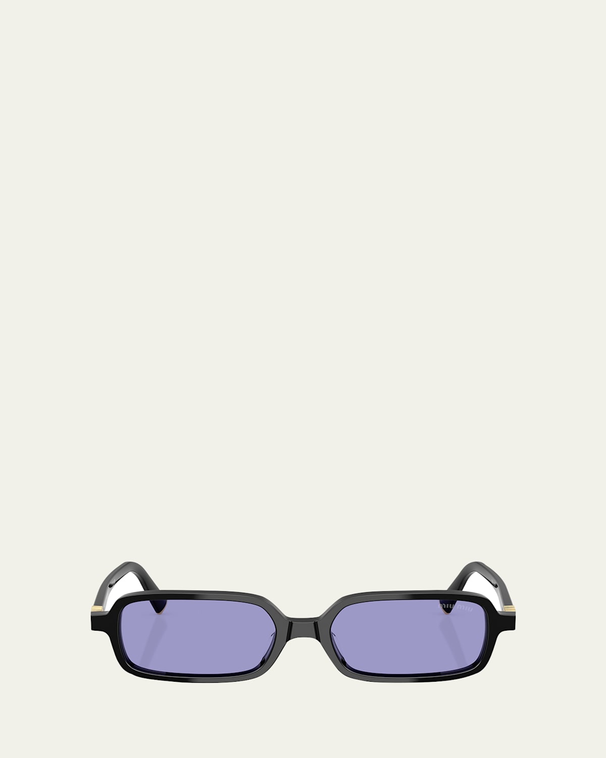 Miu Miu Mu 11zsf Acetate Rectangular Sunglasses