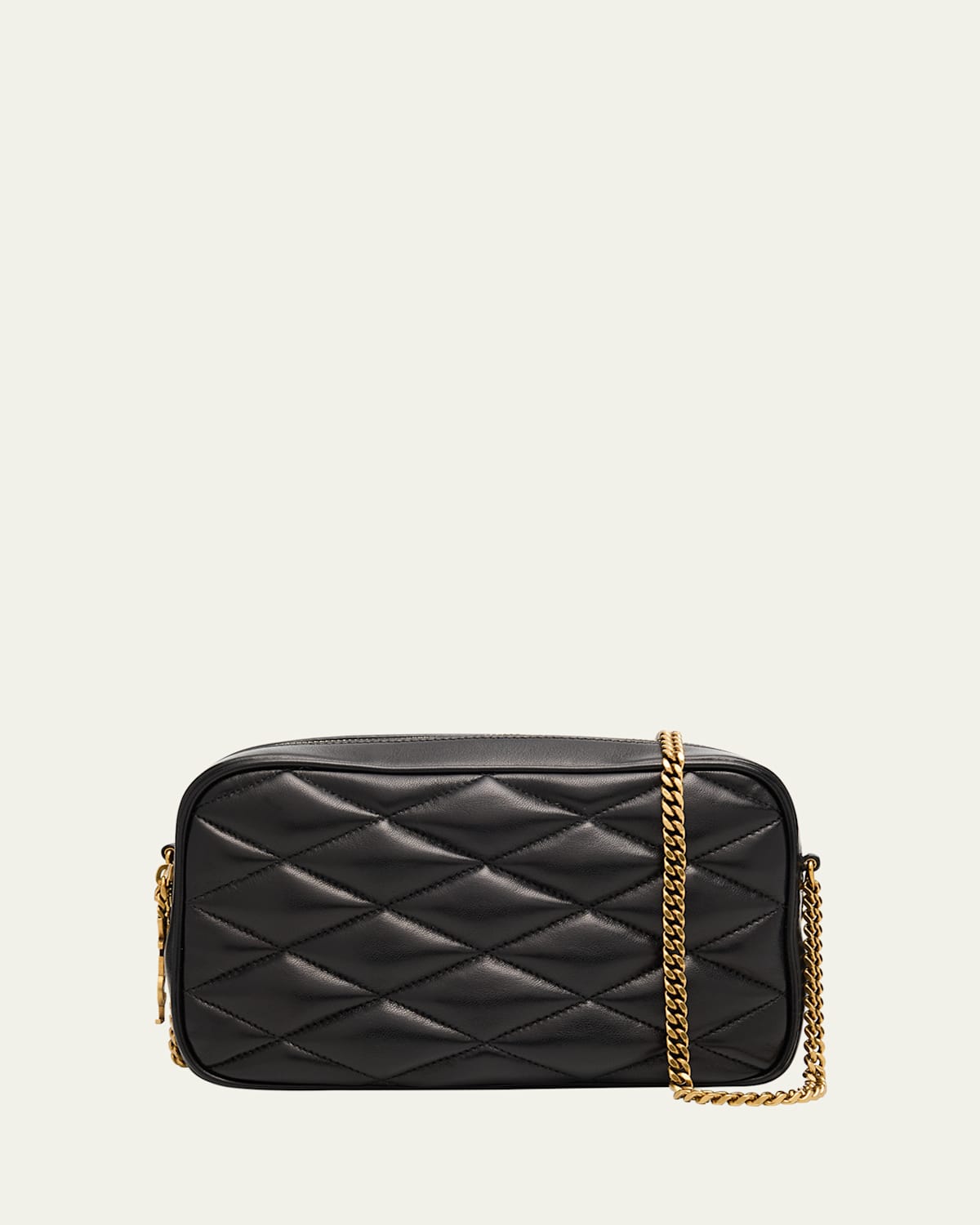 Saint Laurent Mini Camera Bag In Quilted Leather In Black