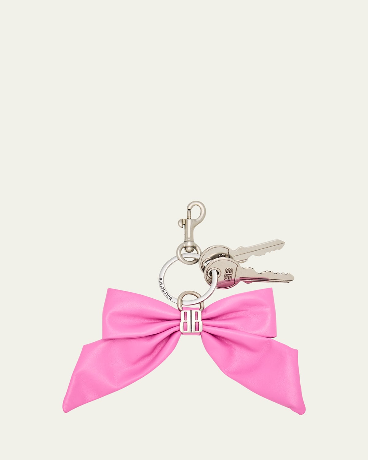 Leather Bow Keyring