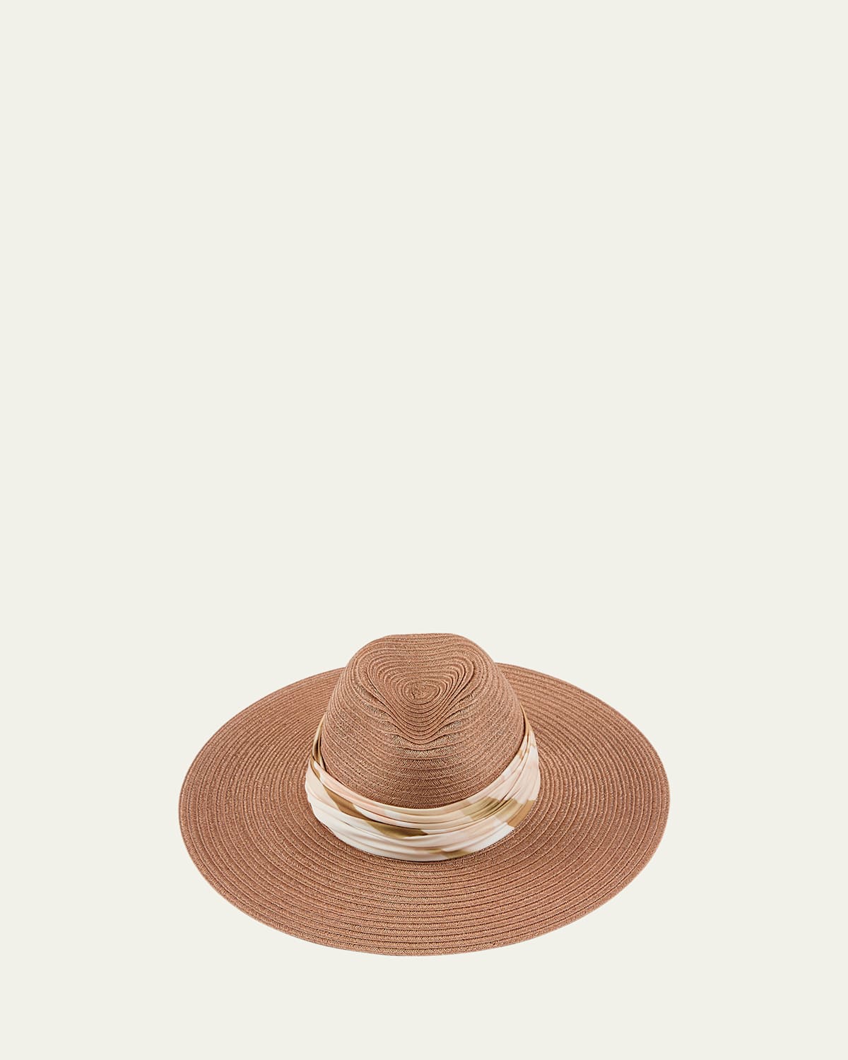 Eugenia Kim Emmanuelle Vented Hemp Packable Fedora Hat In Brown