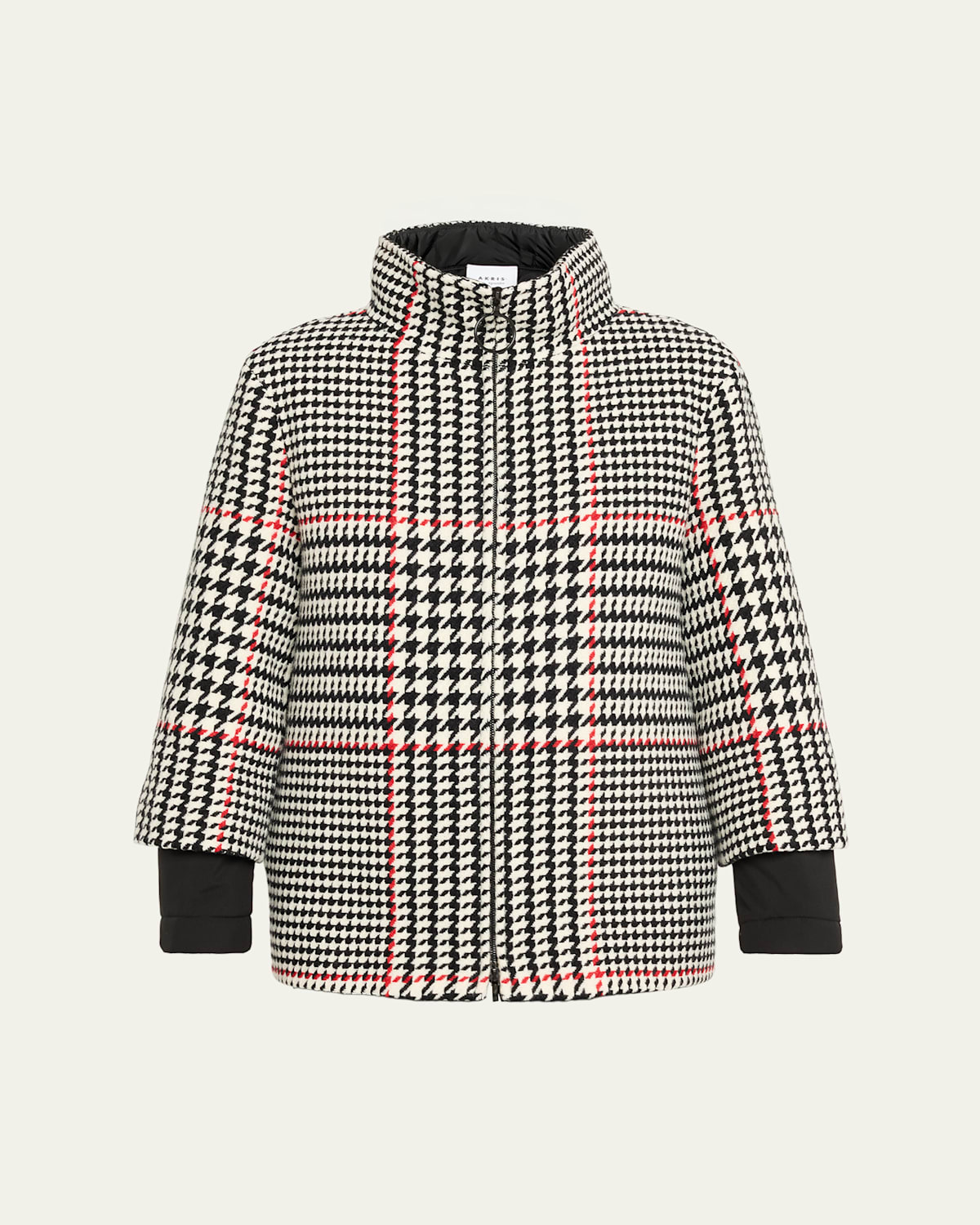 Akris Punto Check Padded Two-in-one Carcoat In Multi
