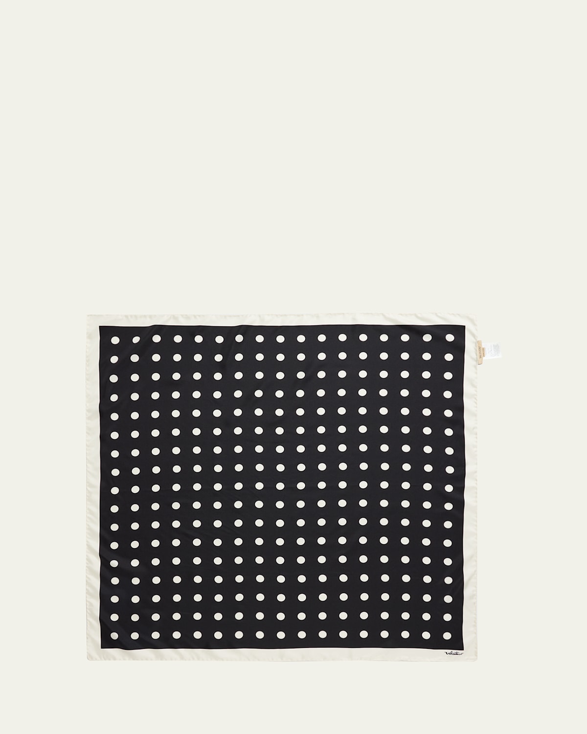 Valentino Opticool Print Silk Scarf In Black
