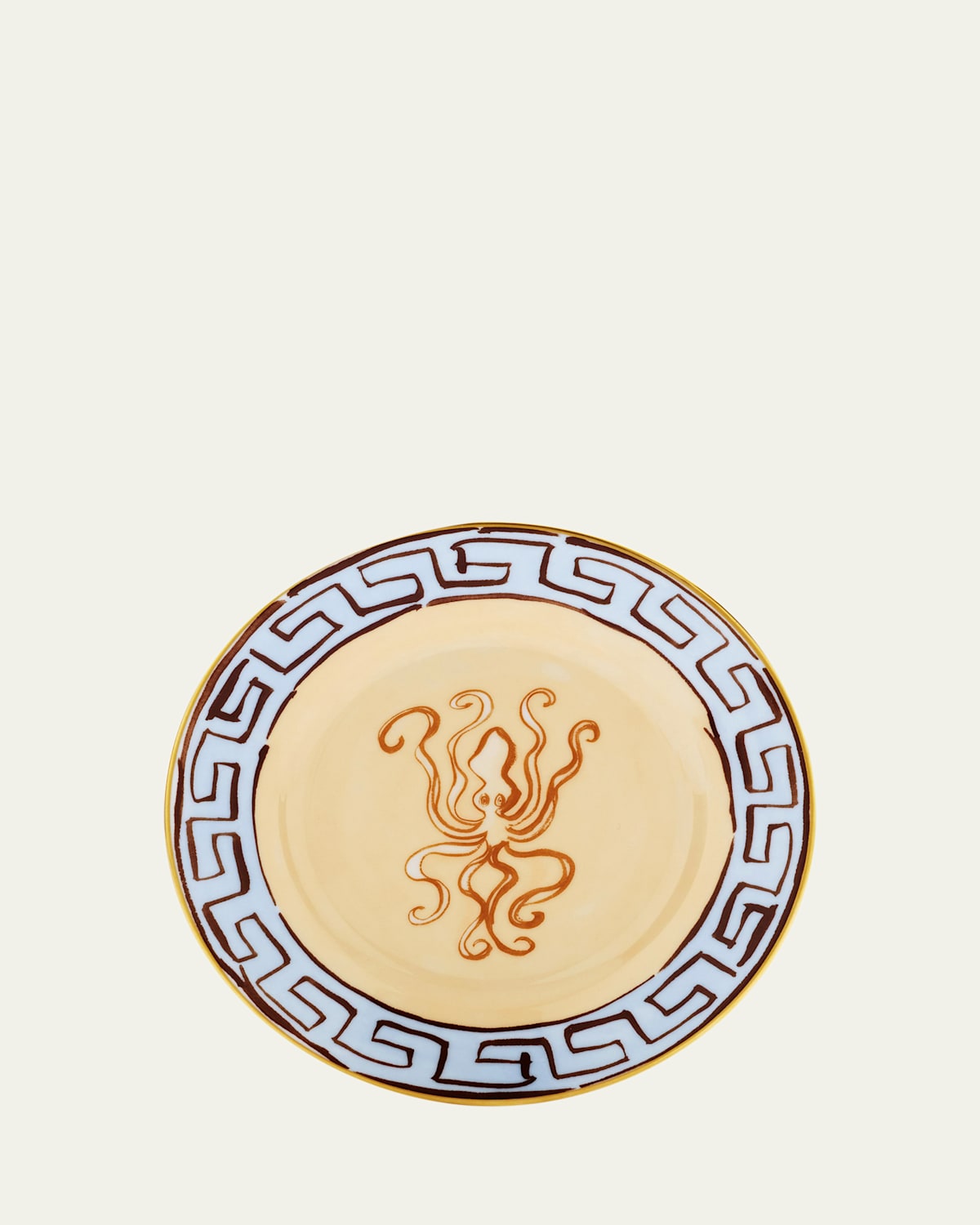 Ginori 1735 Il Viaggio Di Nettuno Flat Bread Plate In Multi