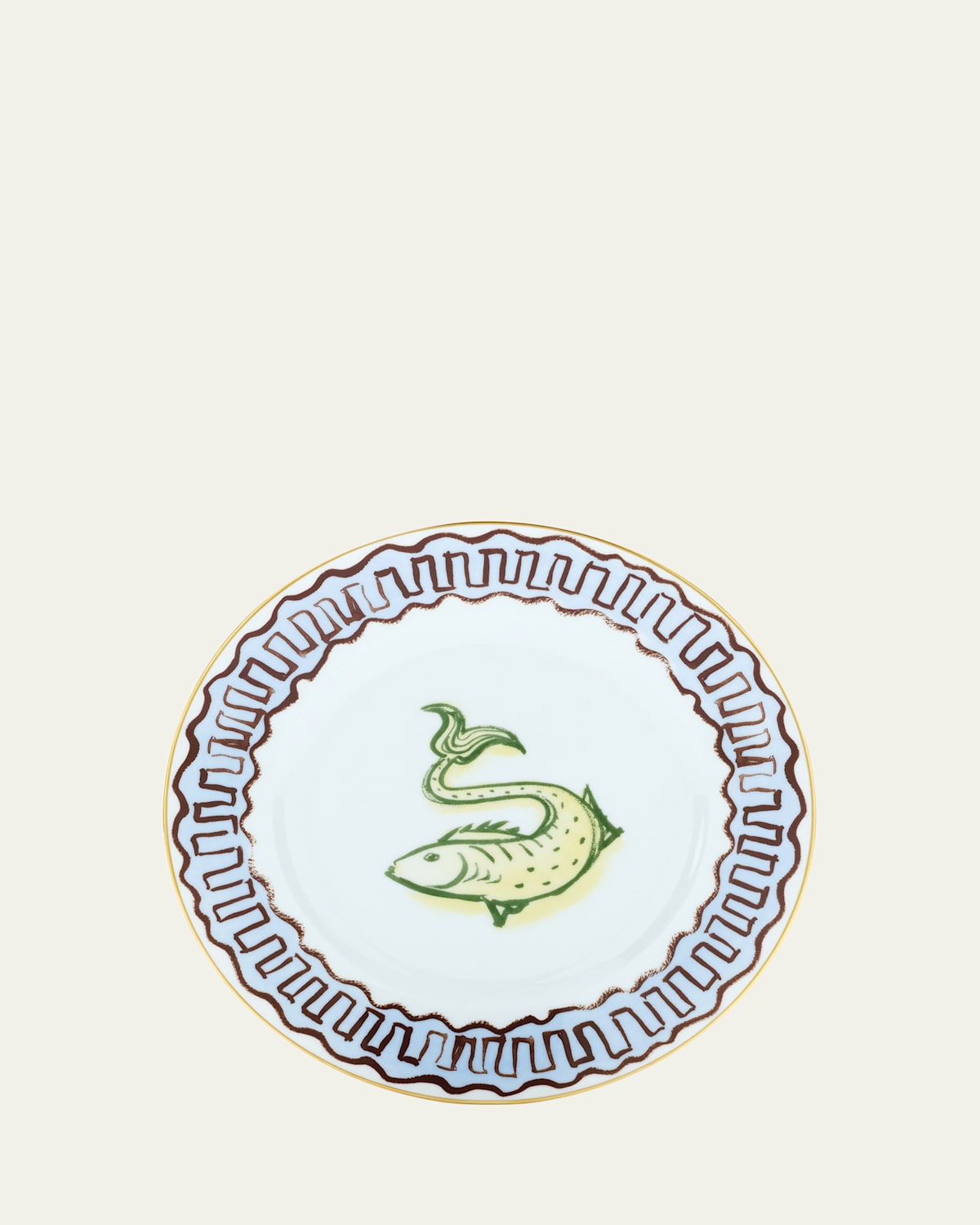Ginori 1735 Il Viaggio Di Nettuno Flat Dessert Plate In Multi