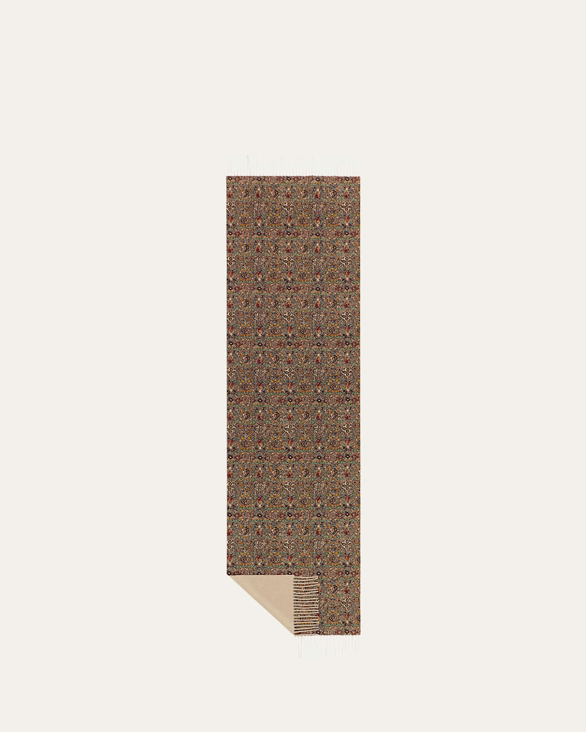 Loro Piana Tasmanian Cardo Cashmere Scarf In Brown