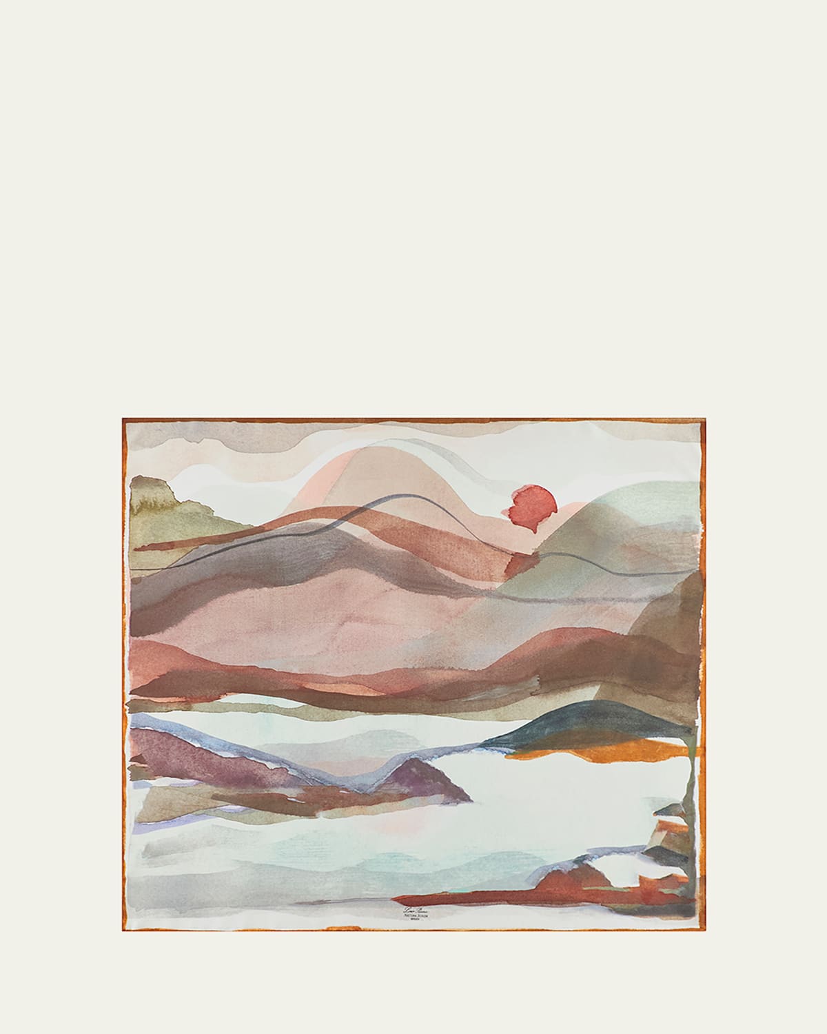 Loro Piana Natura Della Scozia Silk Foulard Scarf In Multi