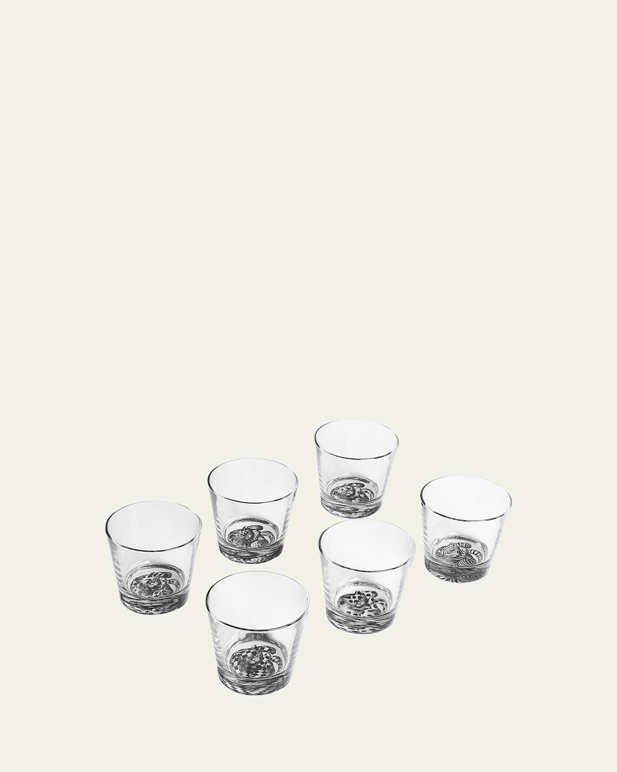 Fornasetti High Fidelity Glass, Set Of 6 In Multi