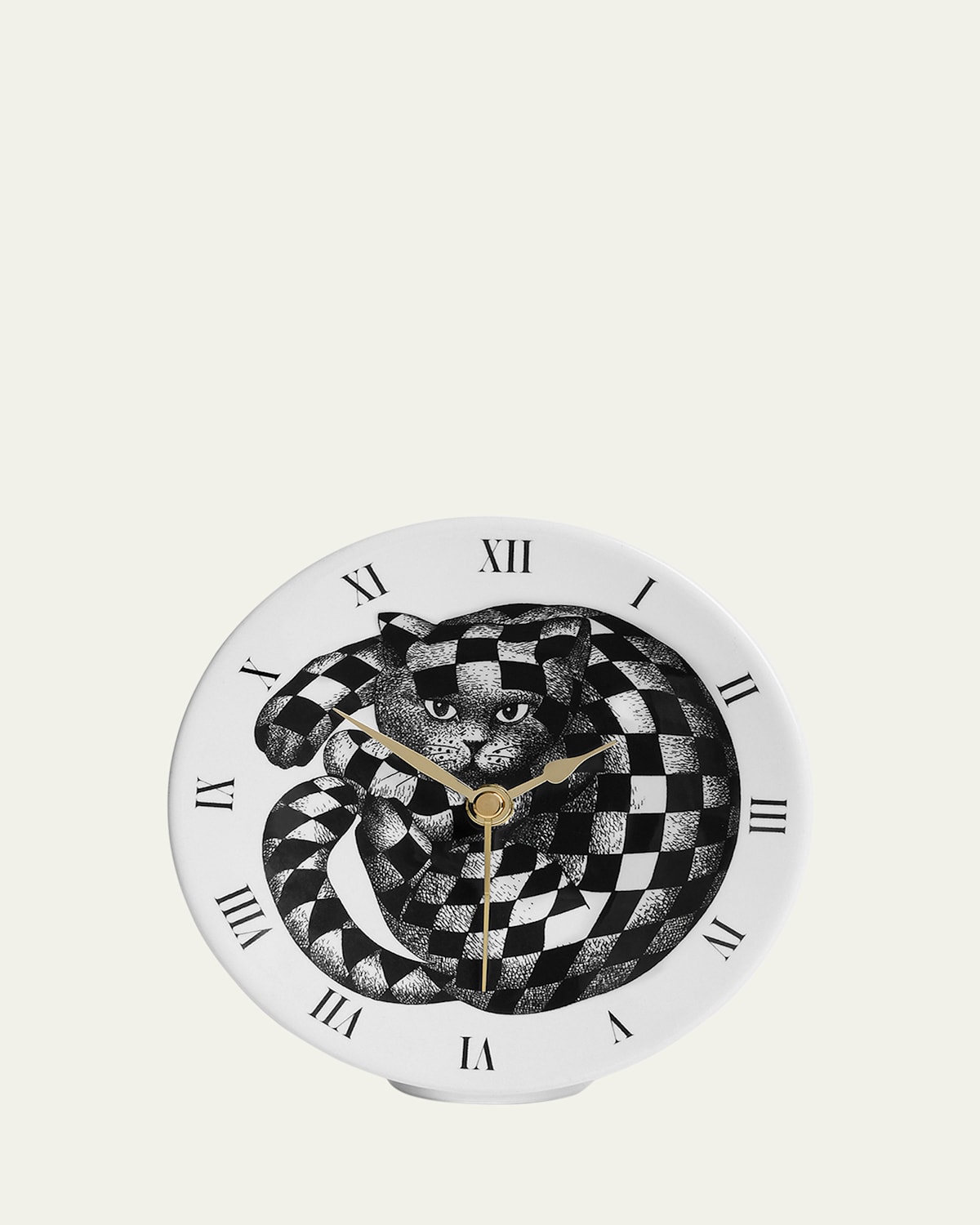 Fornasetti High Fidelity Table Clock In Multi