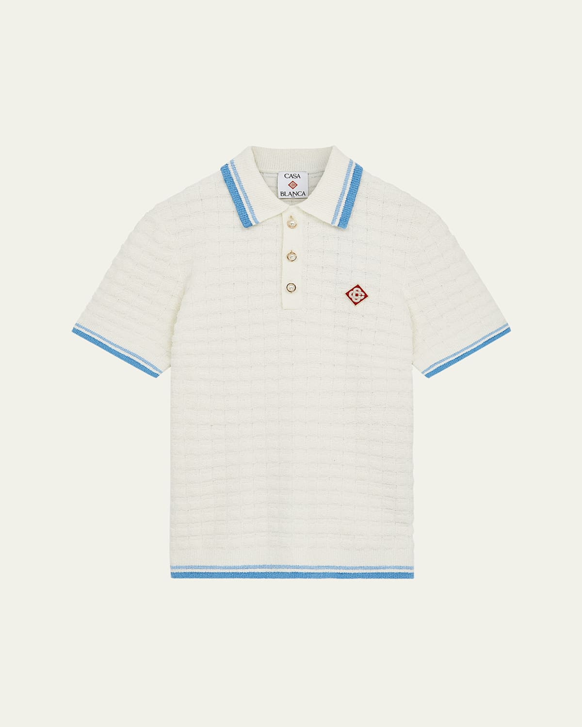 Casablanca Boucle Polo In White