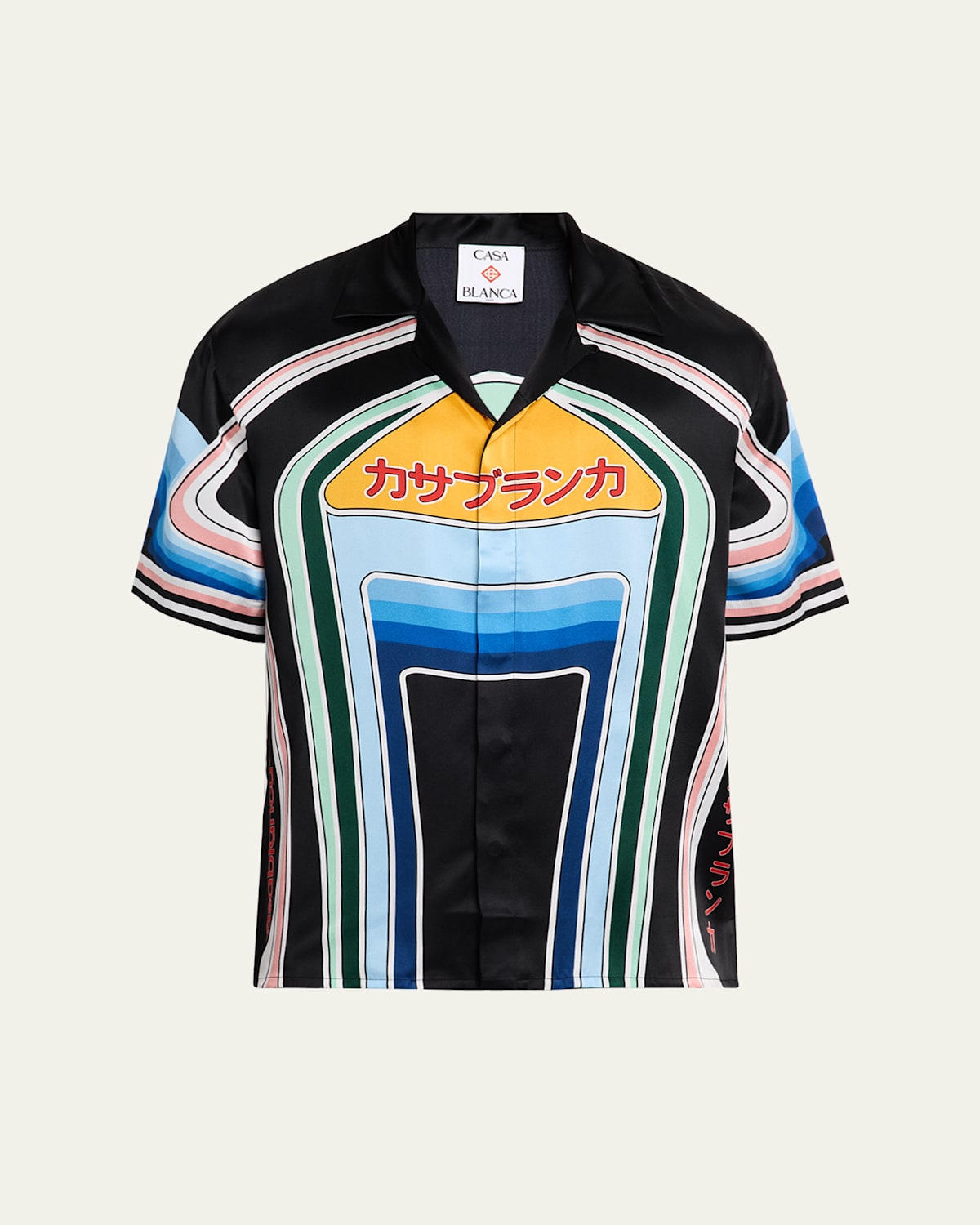 Casablanca Short Sleeve Cuban Collar Shirt